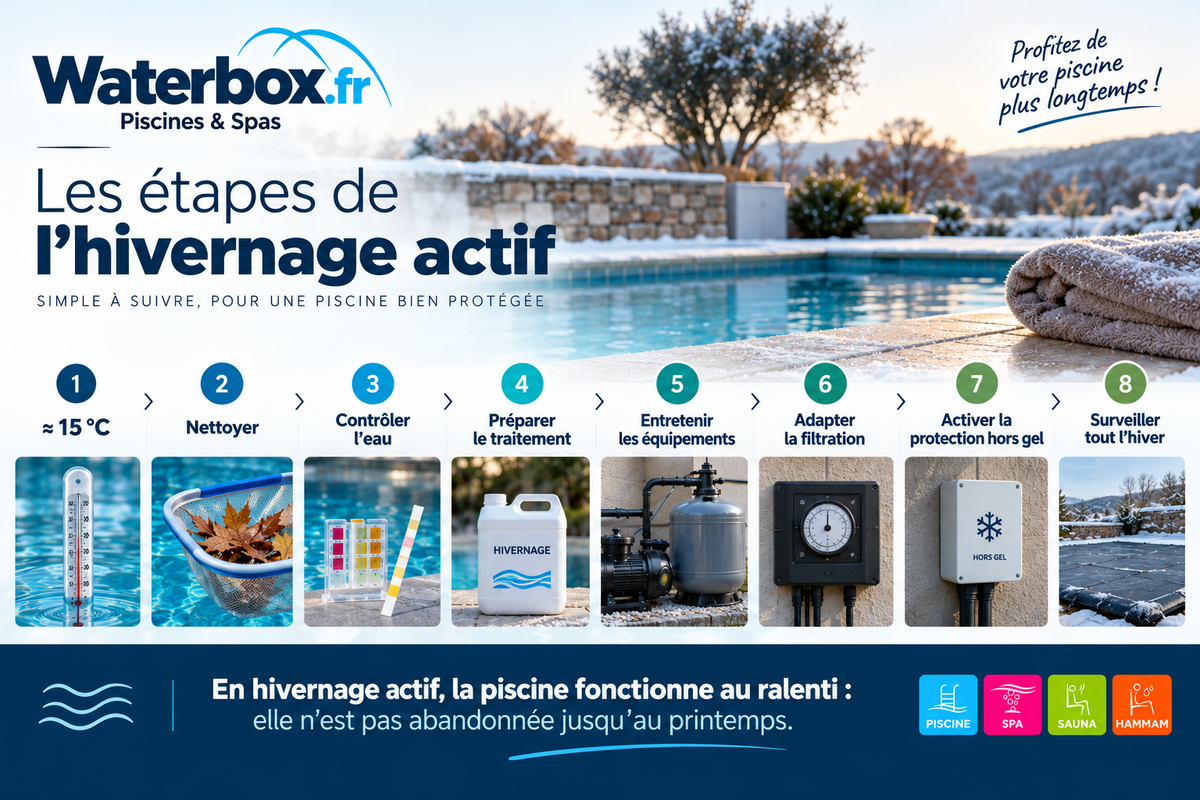 Les étapes de l'hivernage actif 