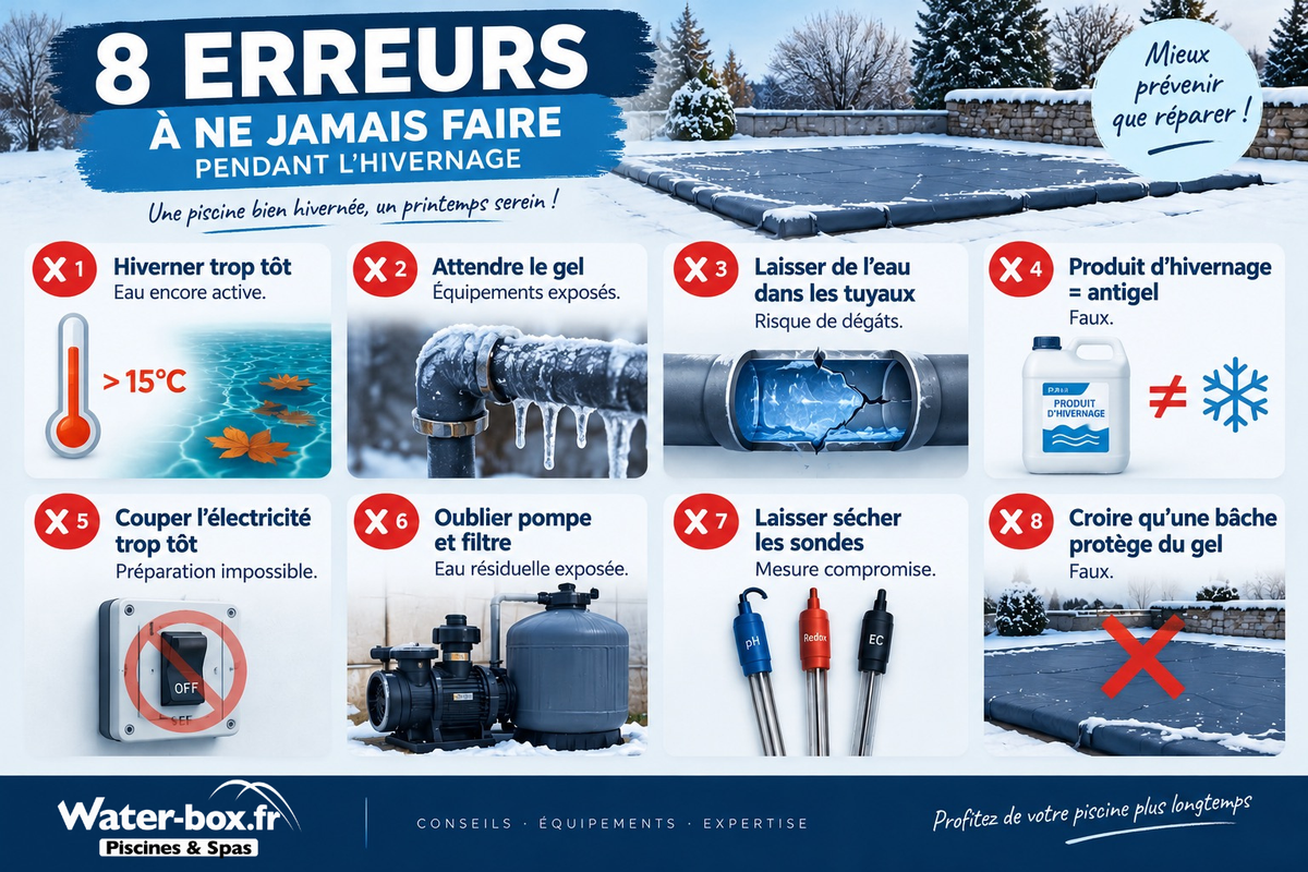 Les 8 erreurs de l'hivernage