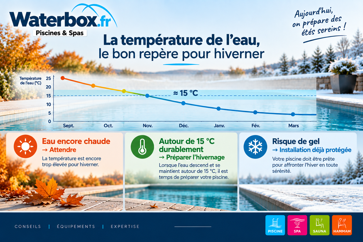 Quand hiverner sa piscine ? Température et meilleur moment pour commencer
