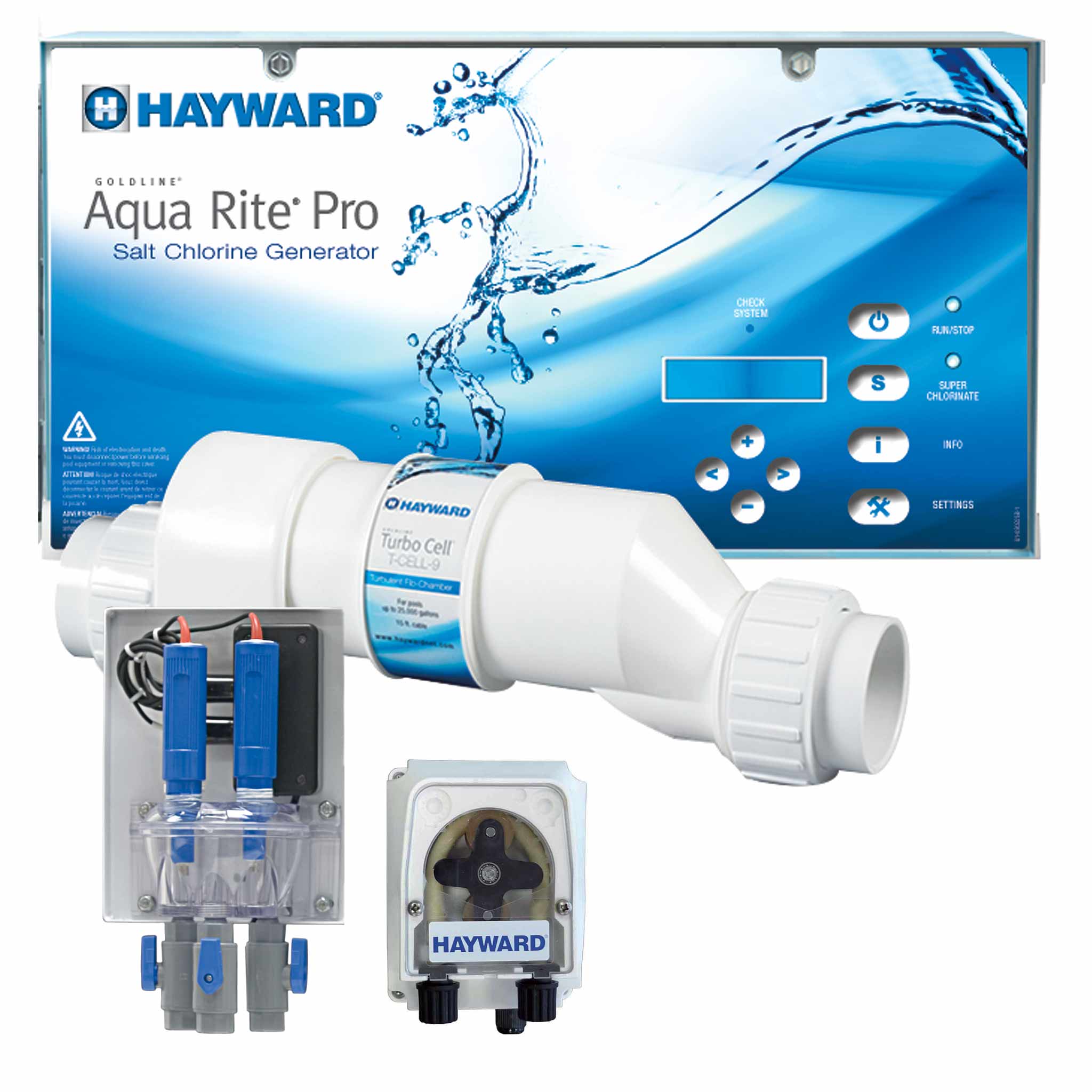 Appareil de traitement par électrolyse de sel AQUARIT PRO de chez Hayward