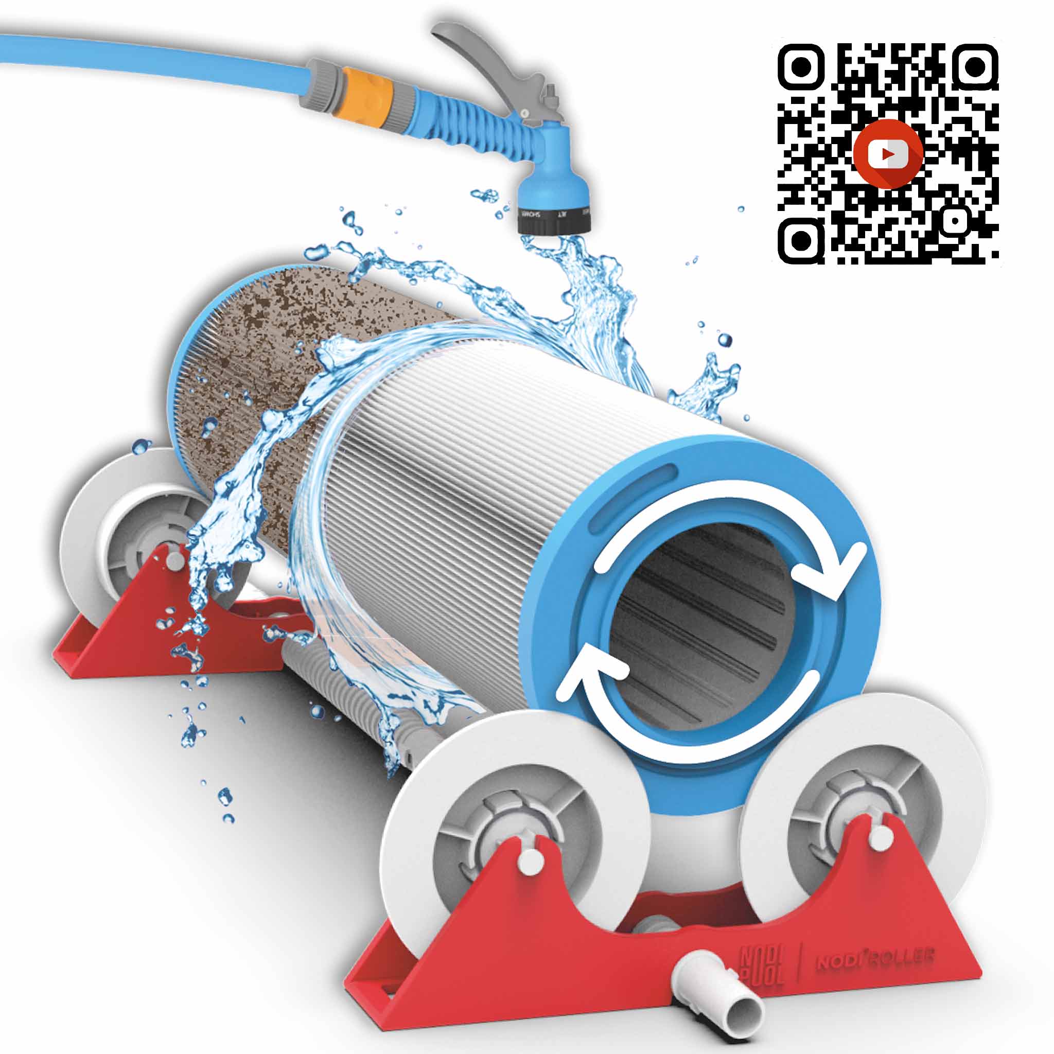 NODI ROLLER - Nettoyeur pour filtre à cartouche