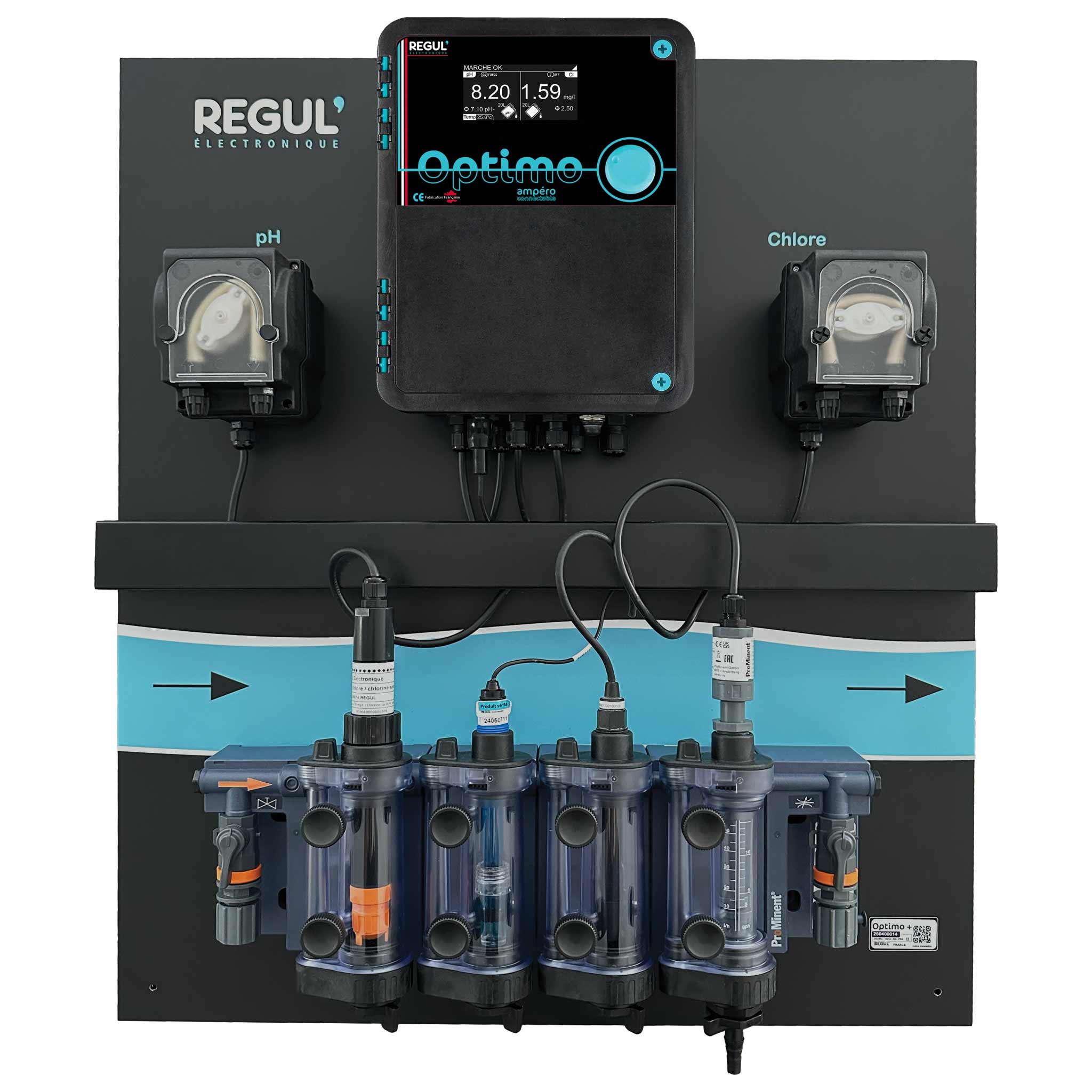 Panneau Optimo régulation piscine automatique