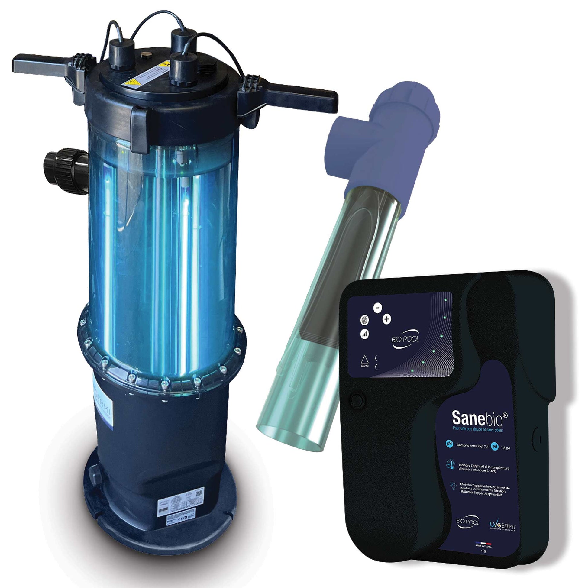 Système UV + électrolyse sel basse salinité