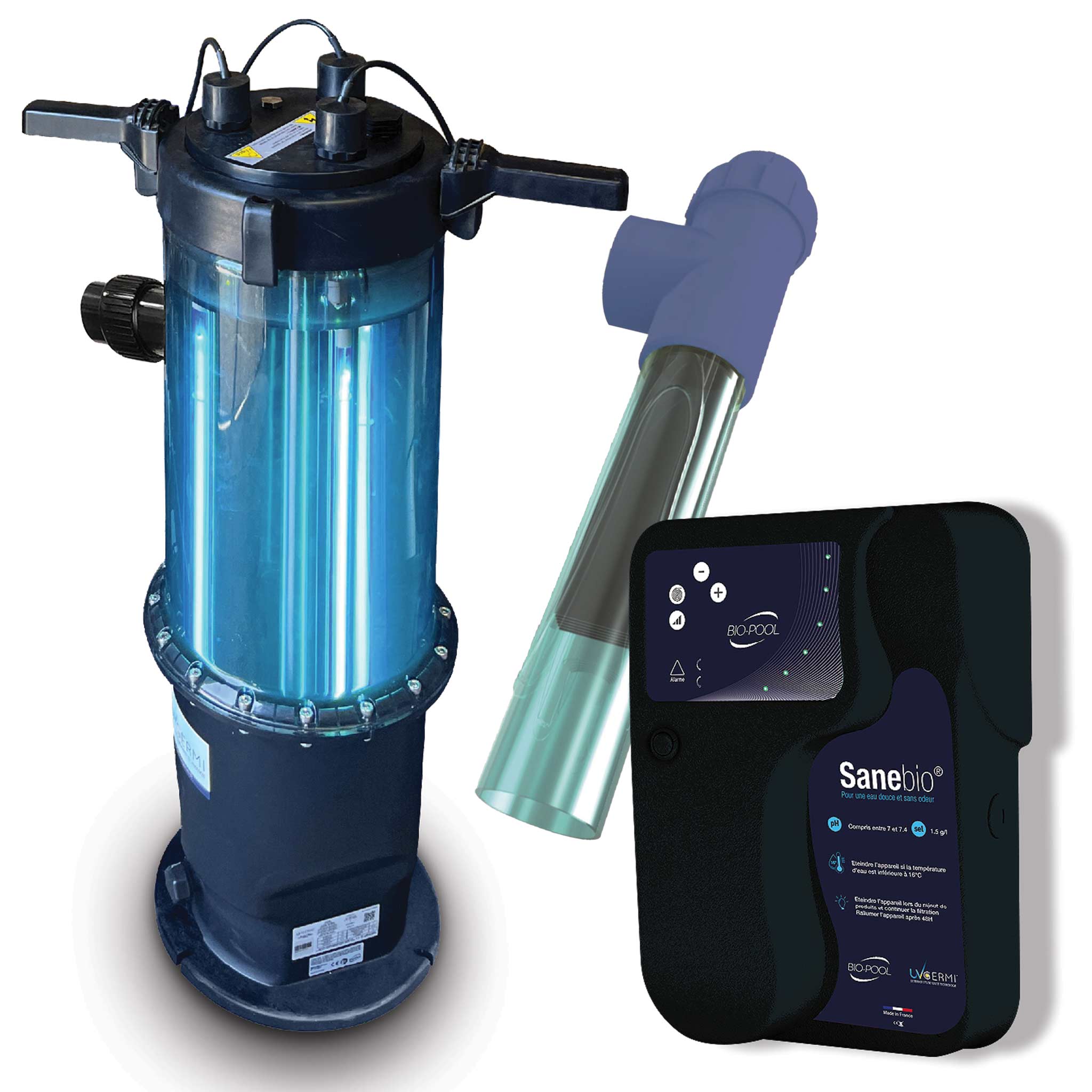 Système UV + électrolyse sel basse salinité