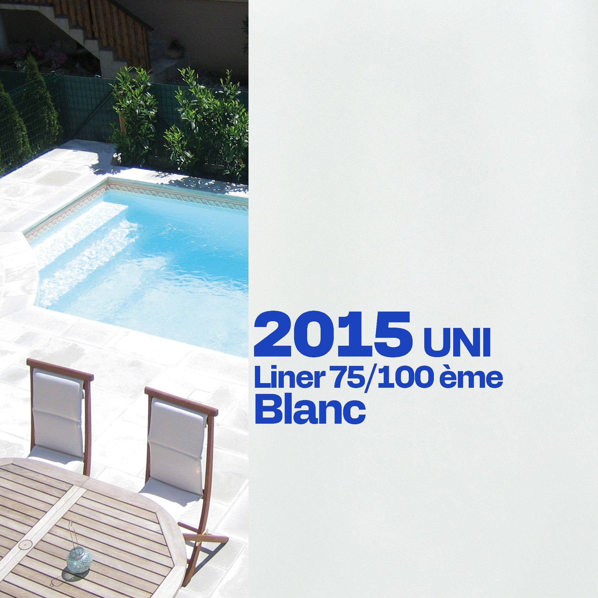 Liner Dreamliner 2015 verni piscine sur mesure blanc