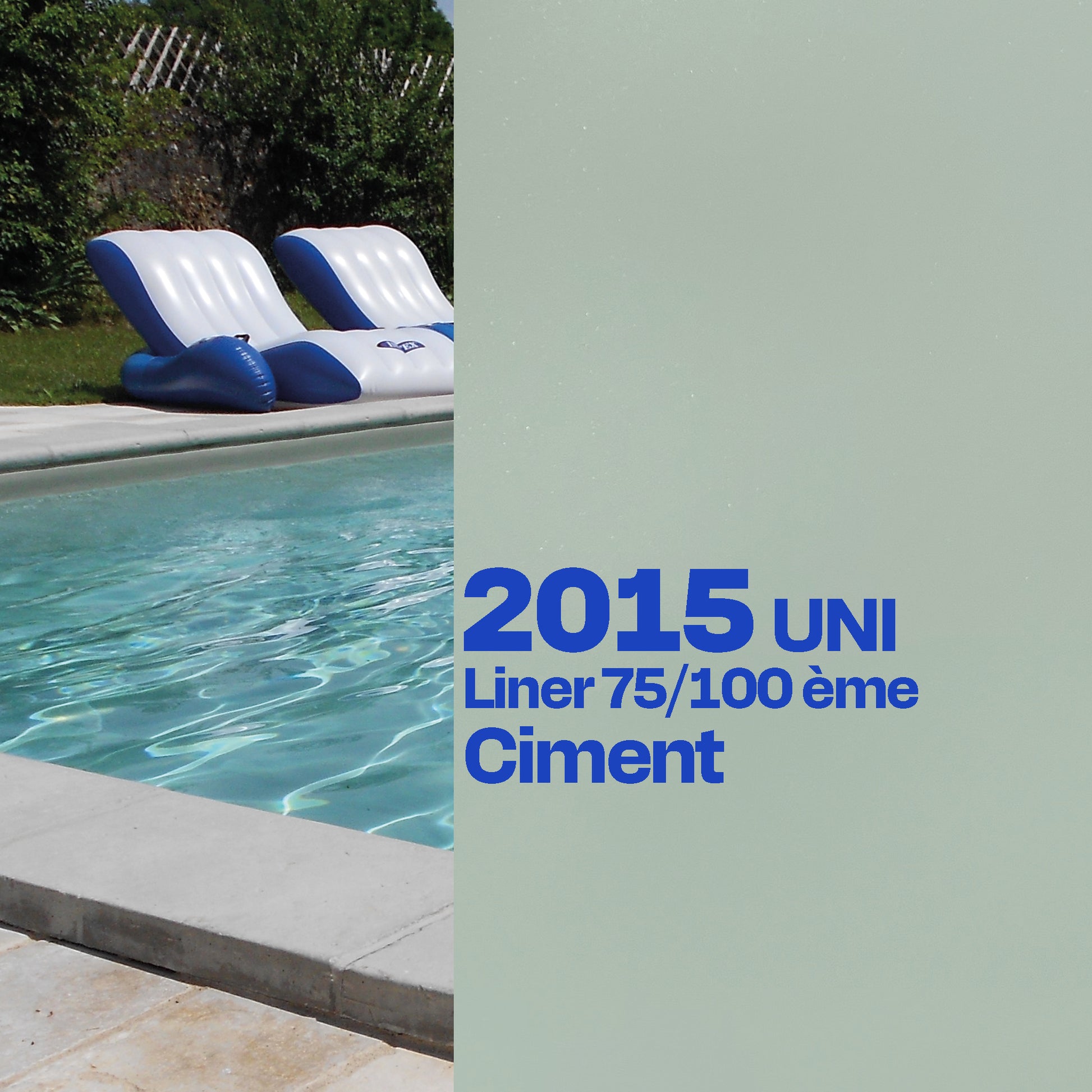 Liner Dreamliner 2015 verni piscine sur mesure ciment 