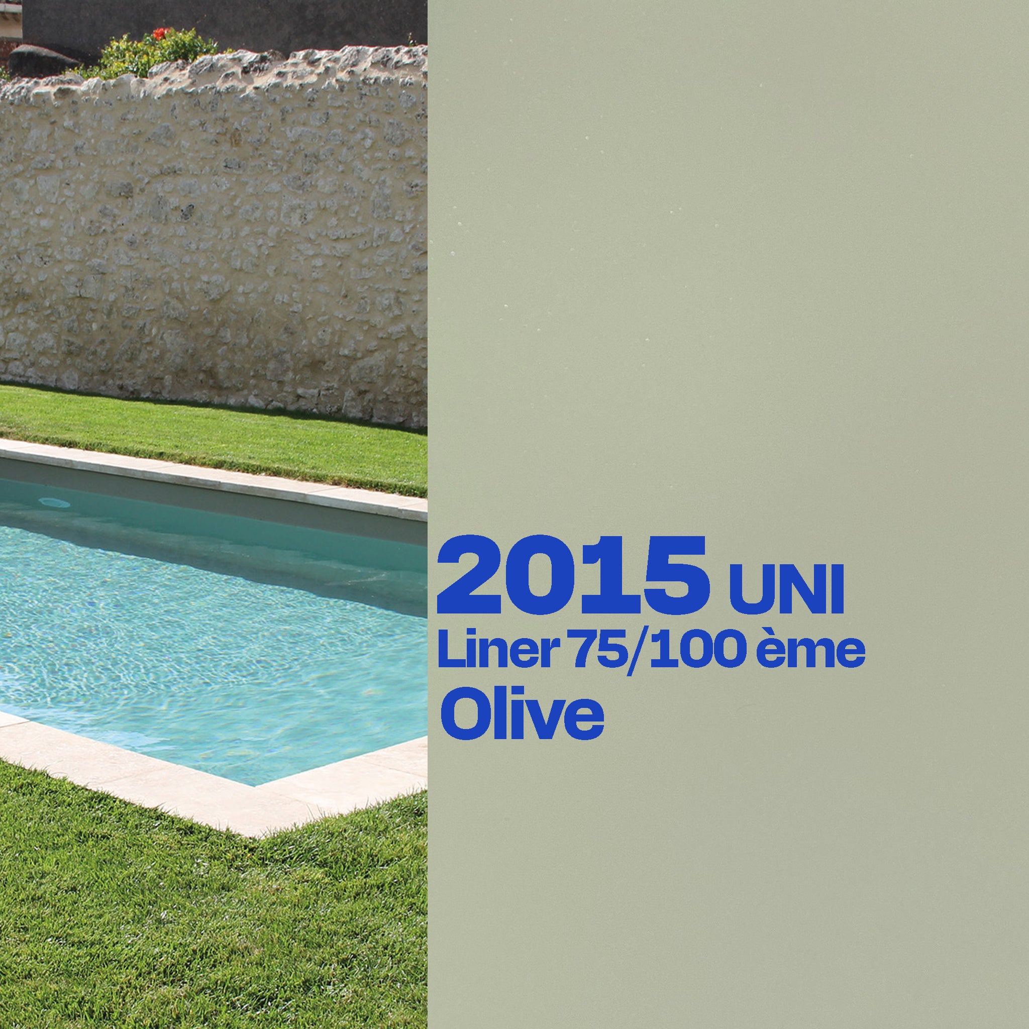 Liner Dreamliner 2015 verni piscine sur mesure olive
