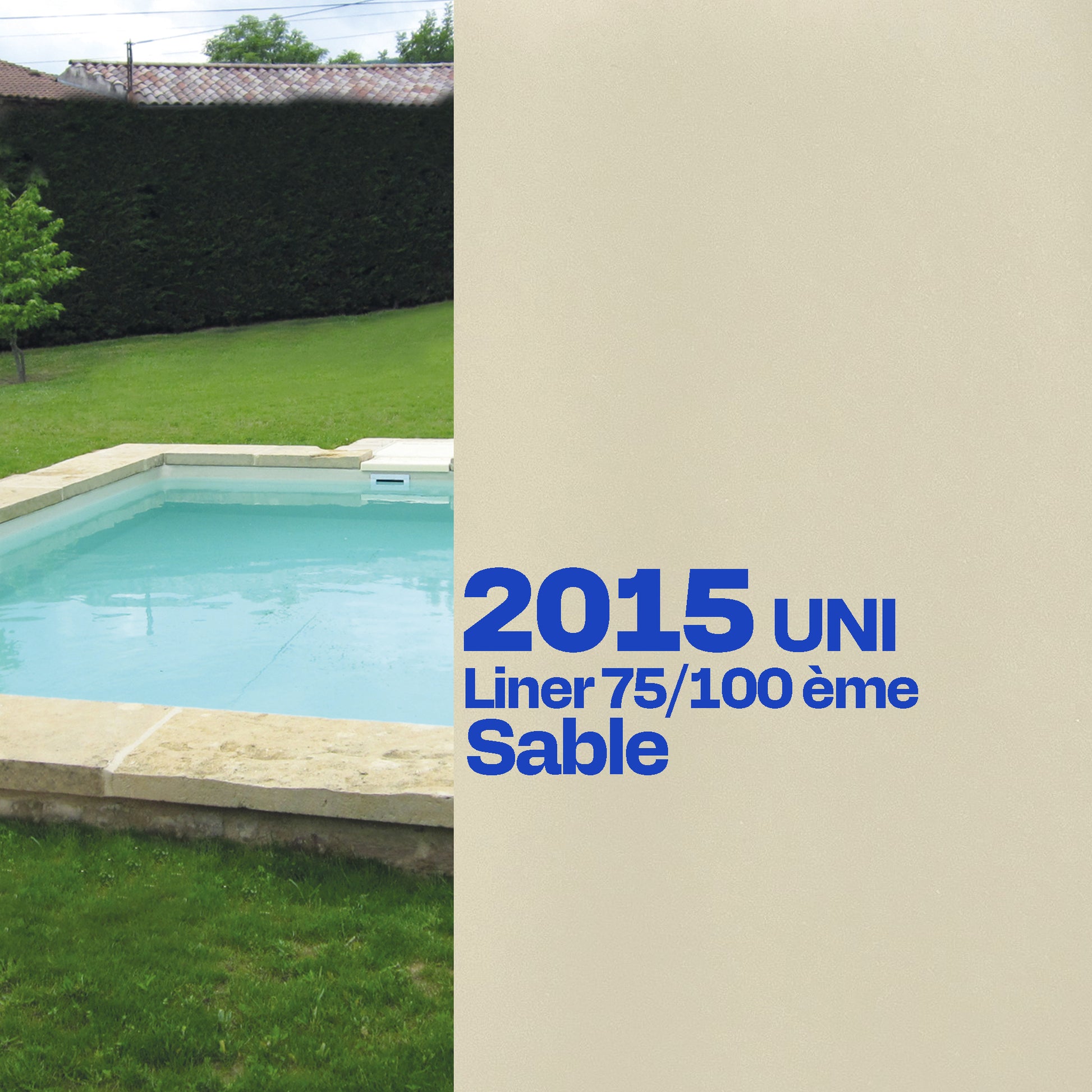 Liner Dreamliner 2015 verni piscine sur mesure sable