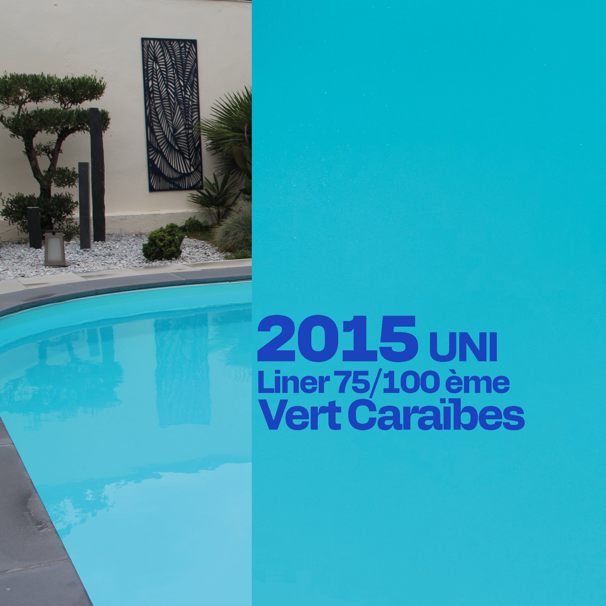 Liner Dreamliner 2015 verni piscine sur mesure vert caraïbes