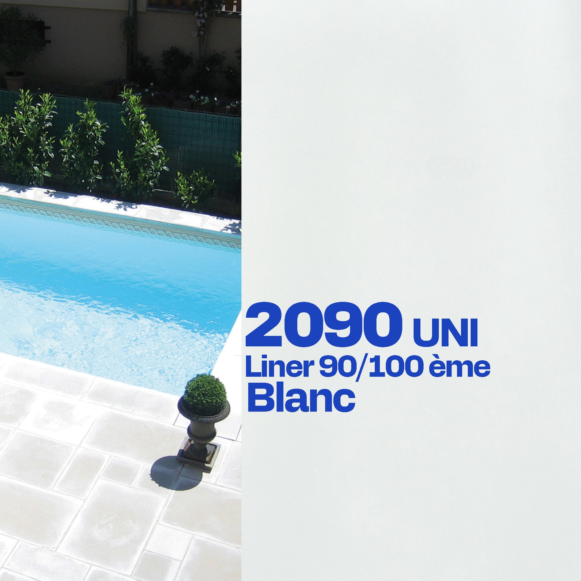 Liner Dreamliner 2090 verni 2 faces sur mesure piscine blanc
