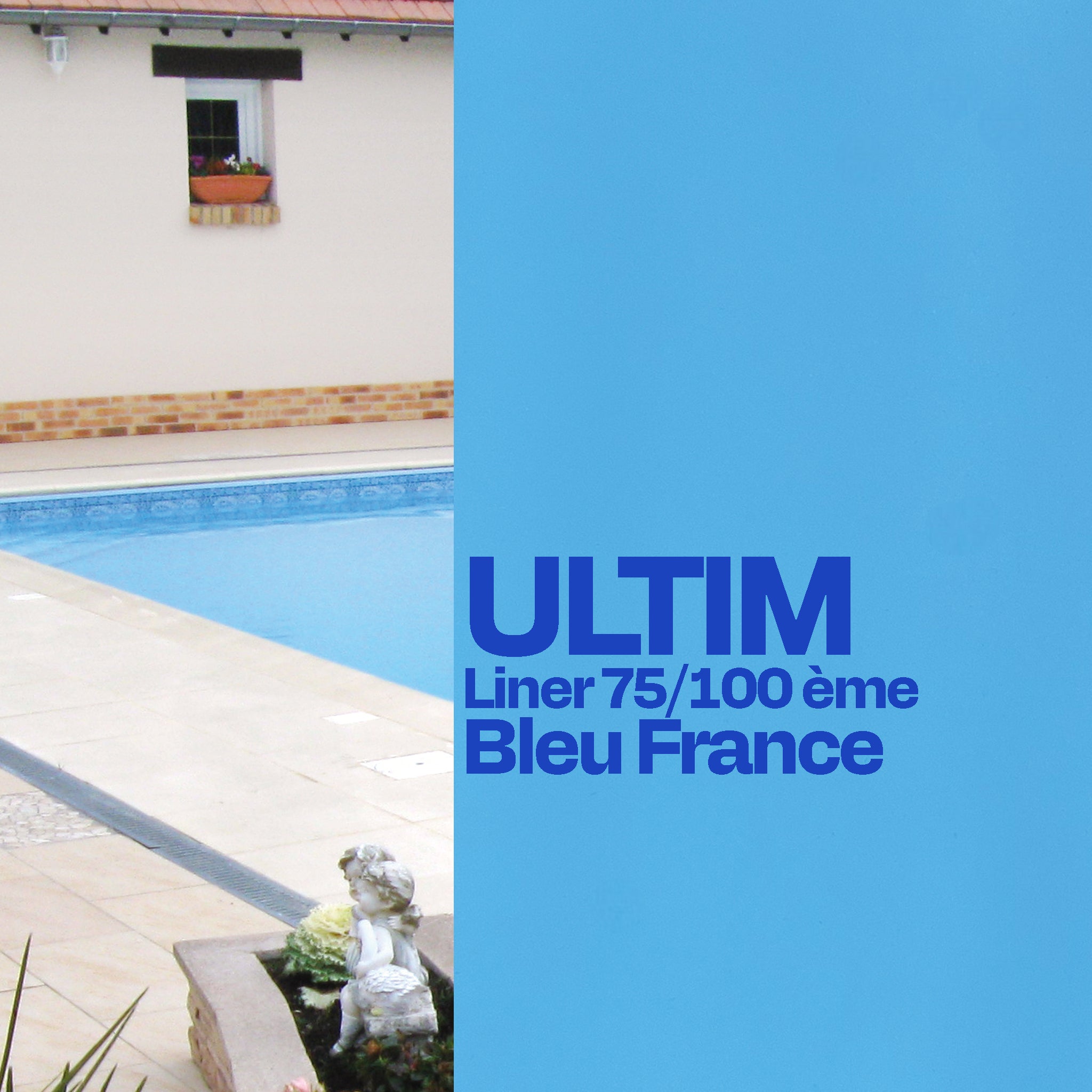 Liner standard Ultim uni 75/100 bleu France 