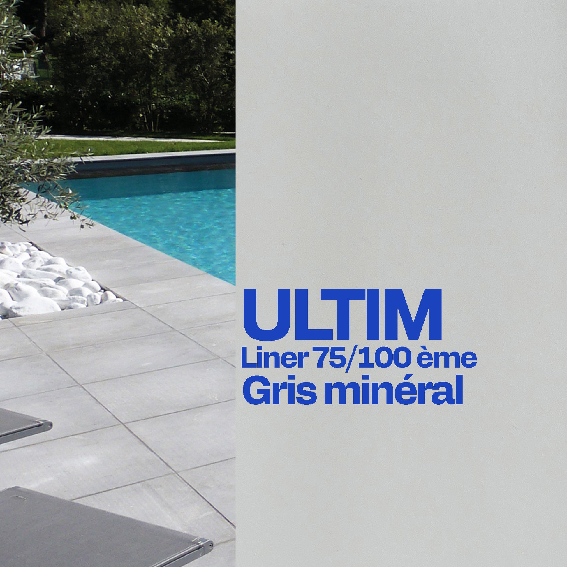 Liner standard Ultim uni 75/100 gris minéral