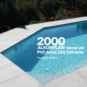 PVC armé Alkorplan 2000 verni 2,05 m piscine