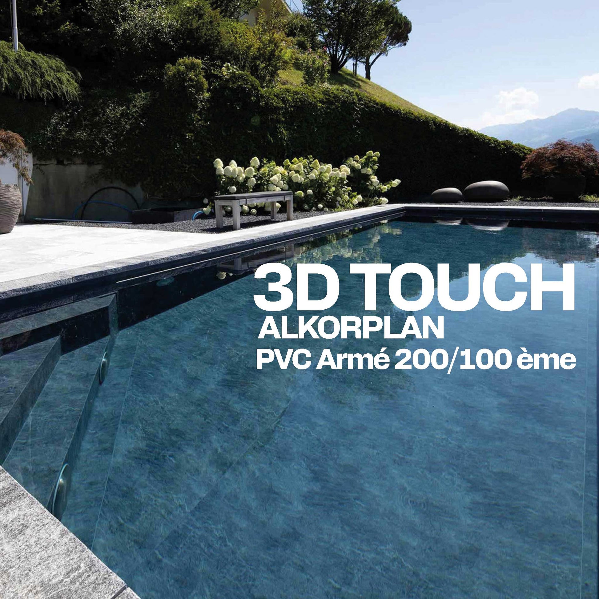 PVC armé Alkorplan 3D Touch piscine 1,65 m x 25 m