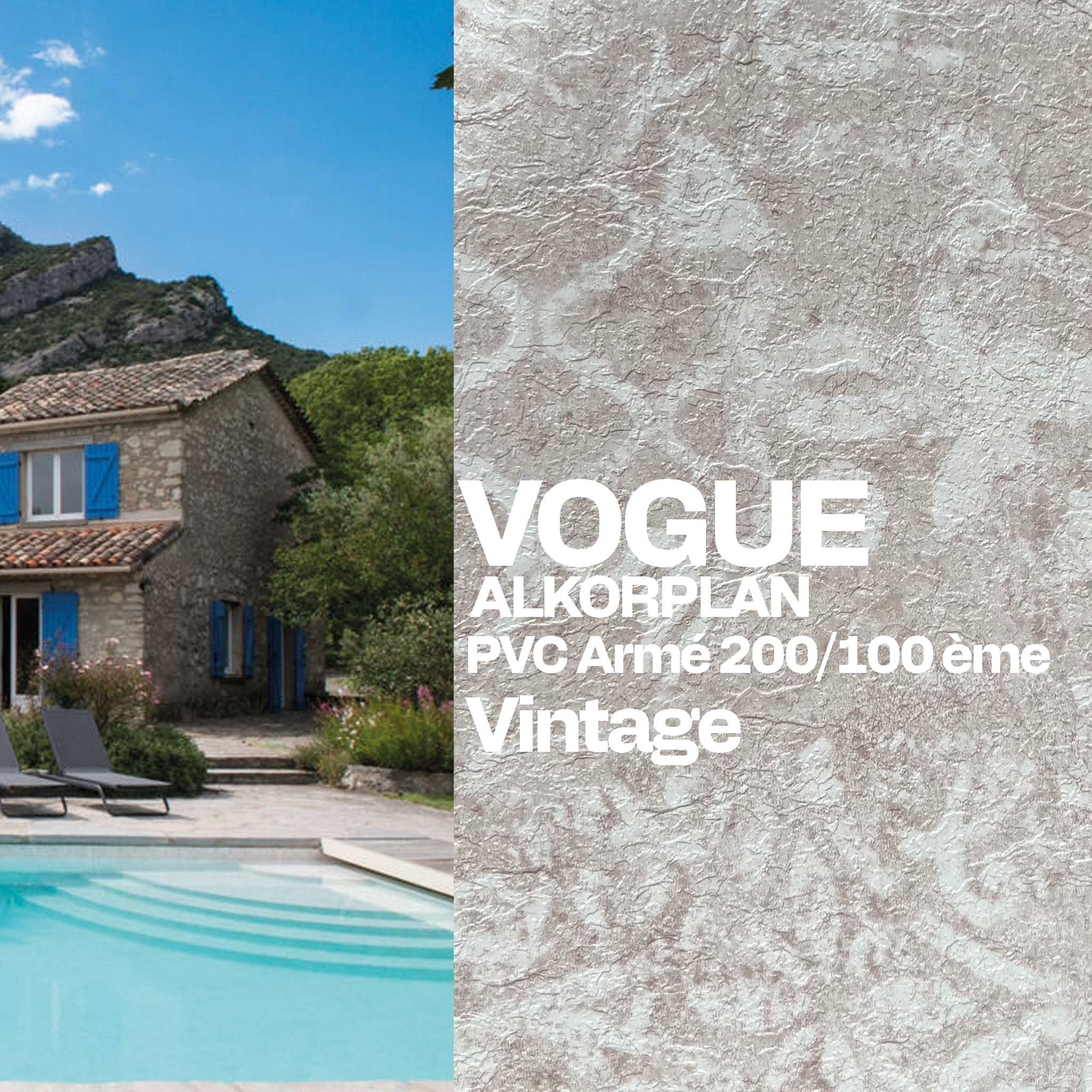 PVC armé Alkorplan Vogue piscine design vintage