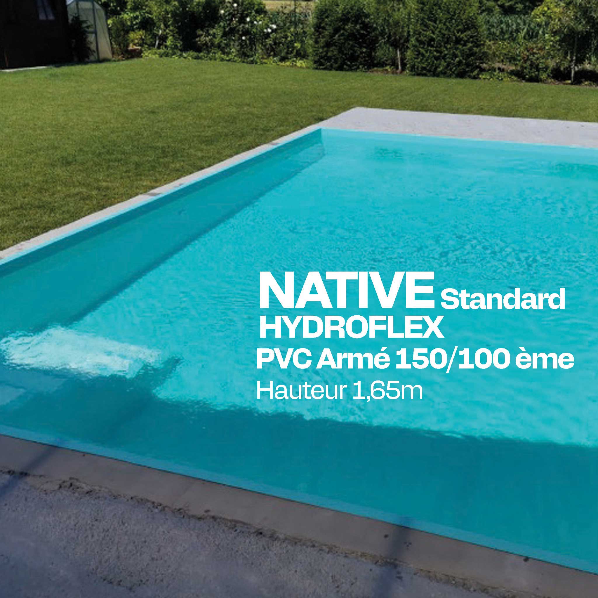 PVC armé Hydroflex Standard piscine 25m x 1,65
