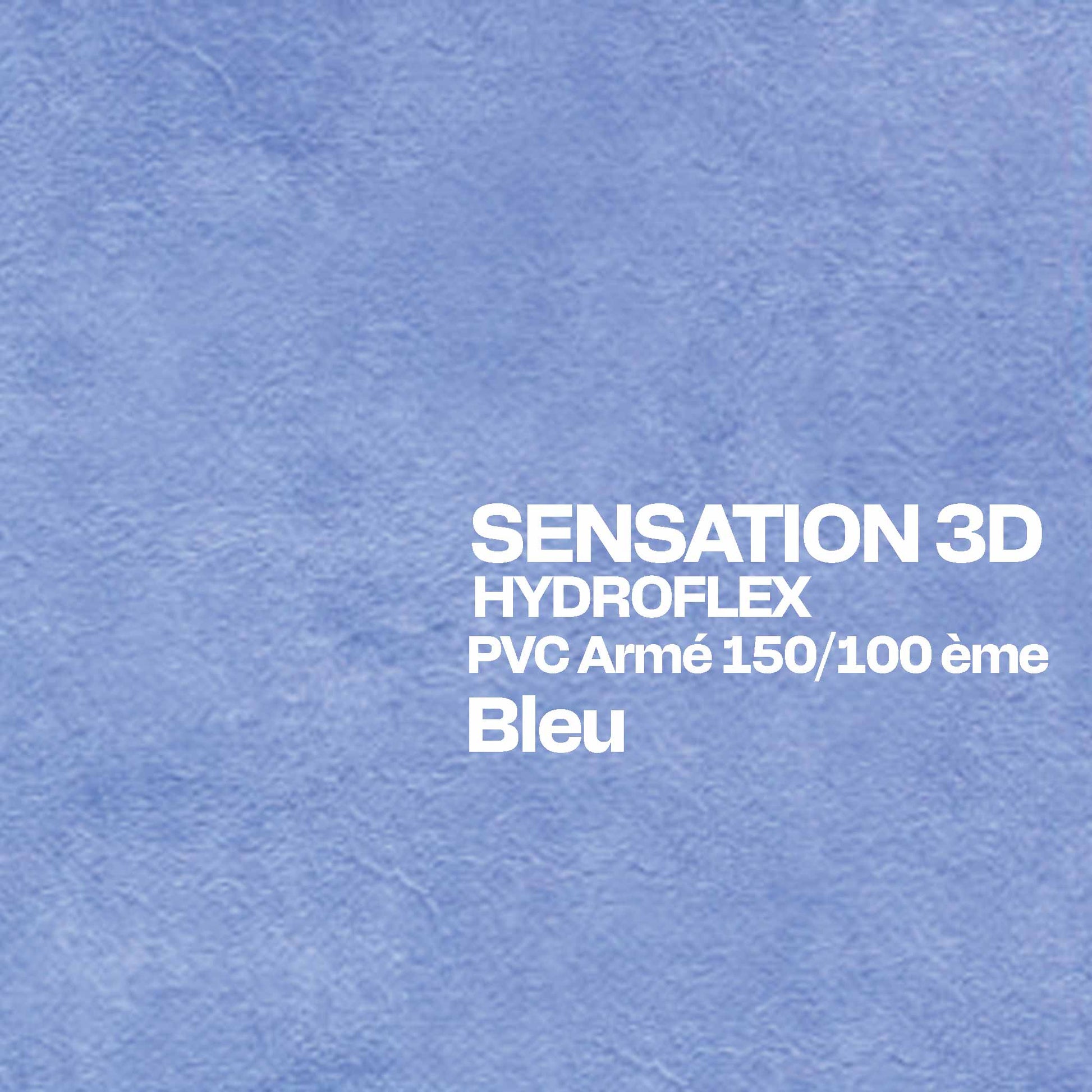 PVC armé Hydroflex 3D Sensation piscine 25 x 1,65 m bleu 