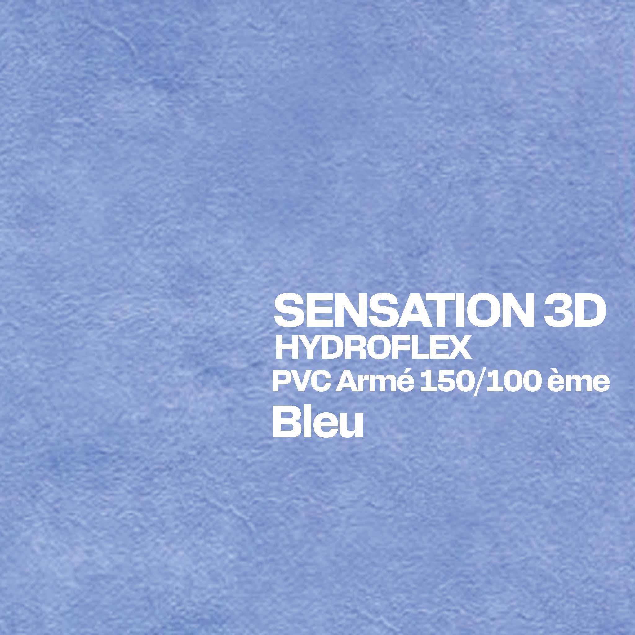 PVC armé Hydroflex 3D Sensation piscine 25 x 1,65 m bleu 