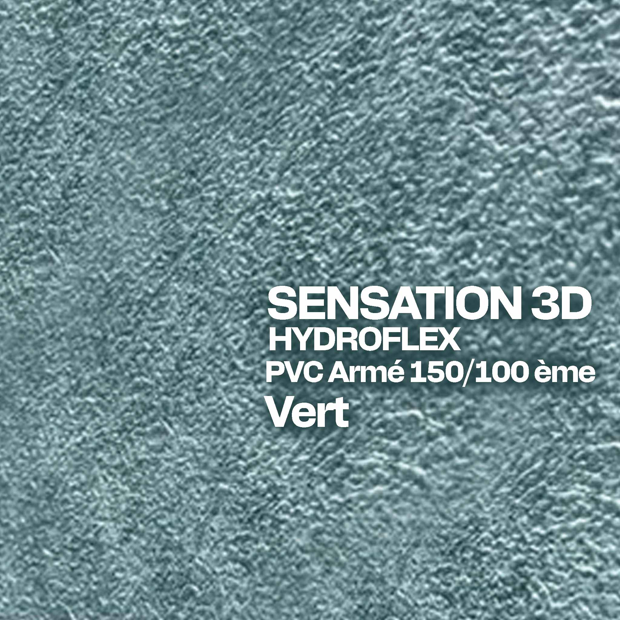 PVC armé Hydroflex 3D Sensation piscine 25 x 1,65 m vert