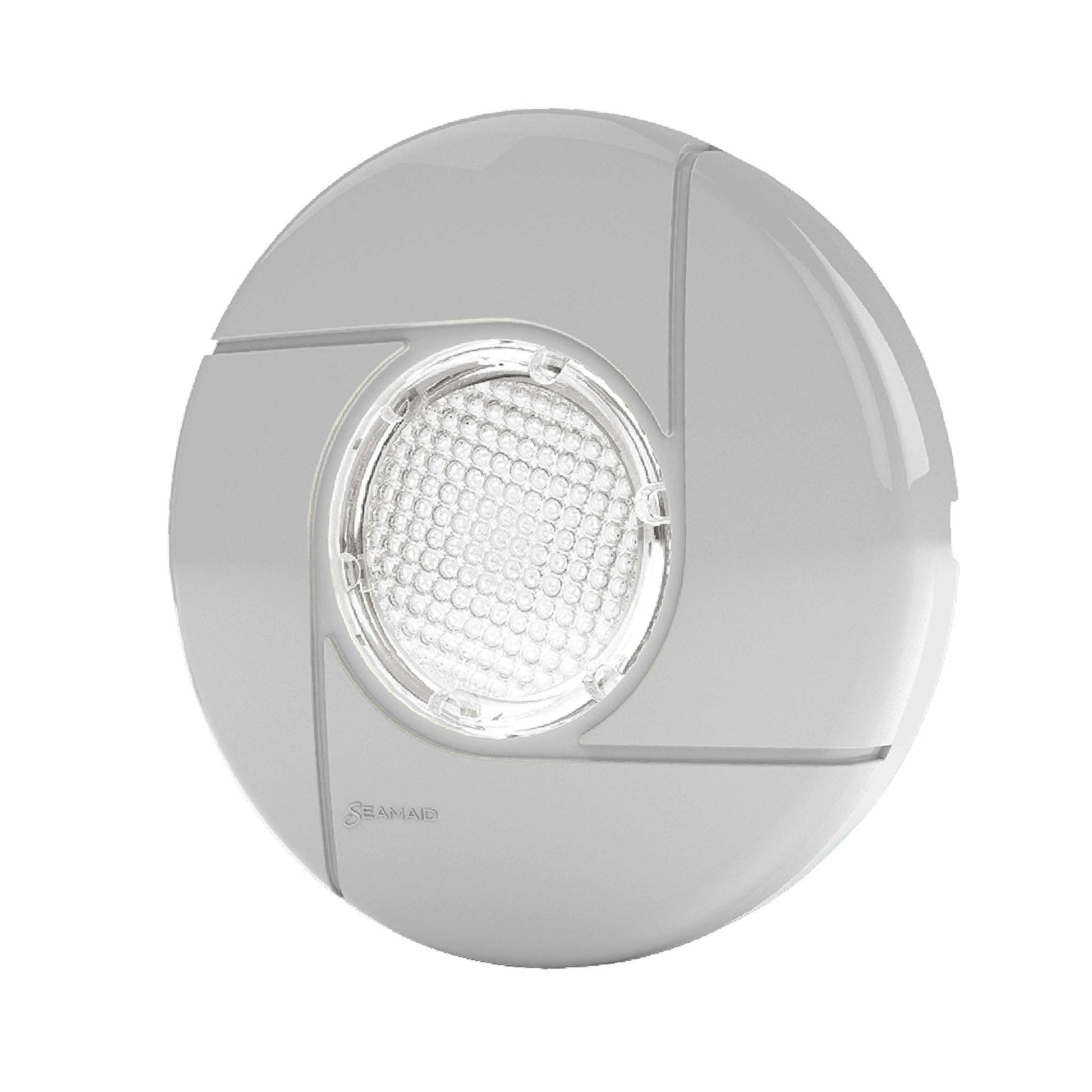 Enjoliveur mini projecteur rond gris 