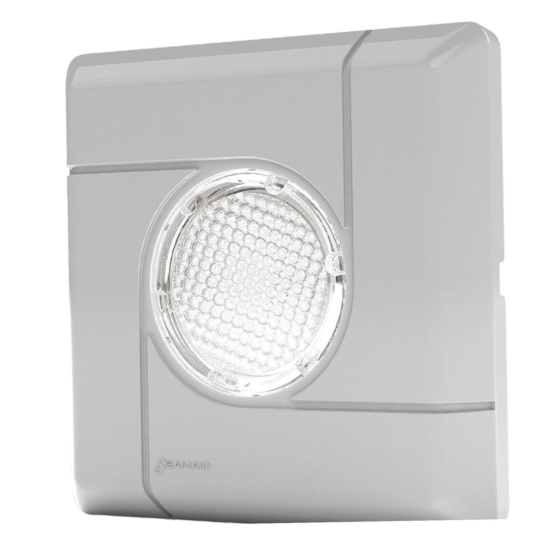 Enjoliveur mini projecteur carré gris clair