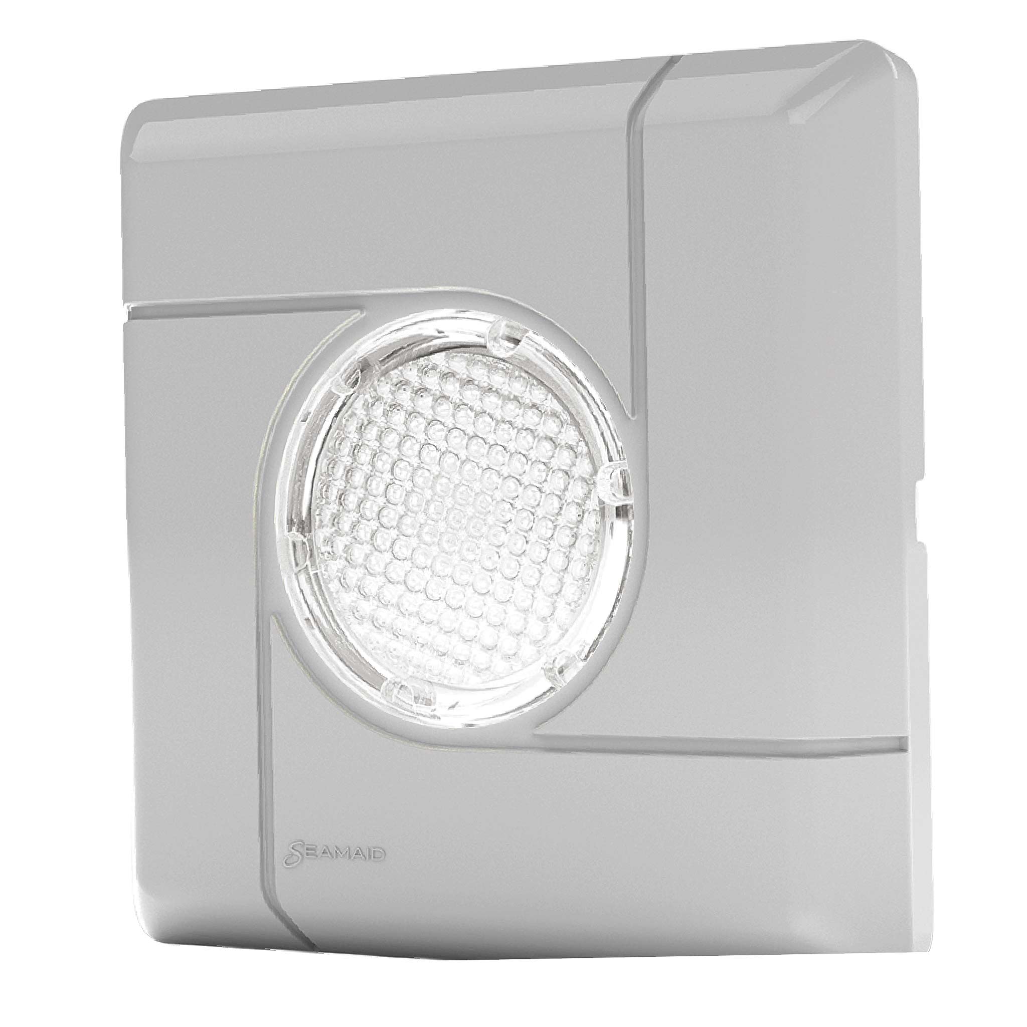 Enjoliveur mini projecteur carré gris clair
