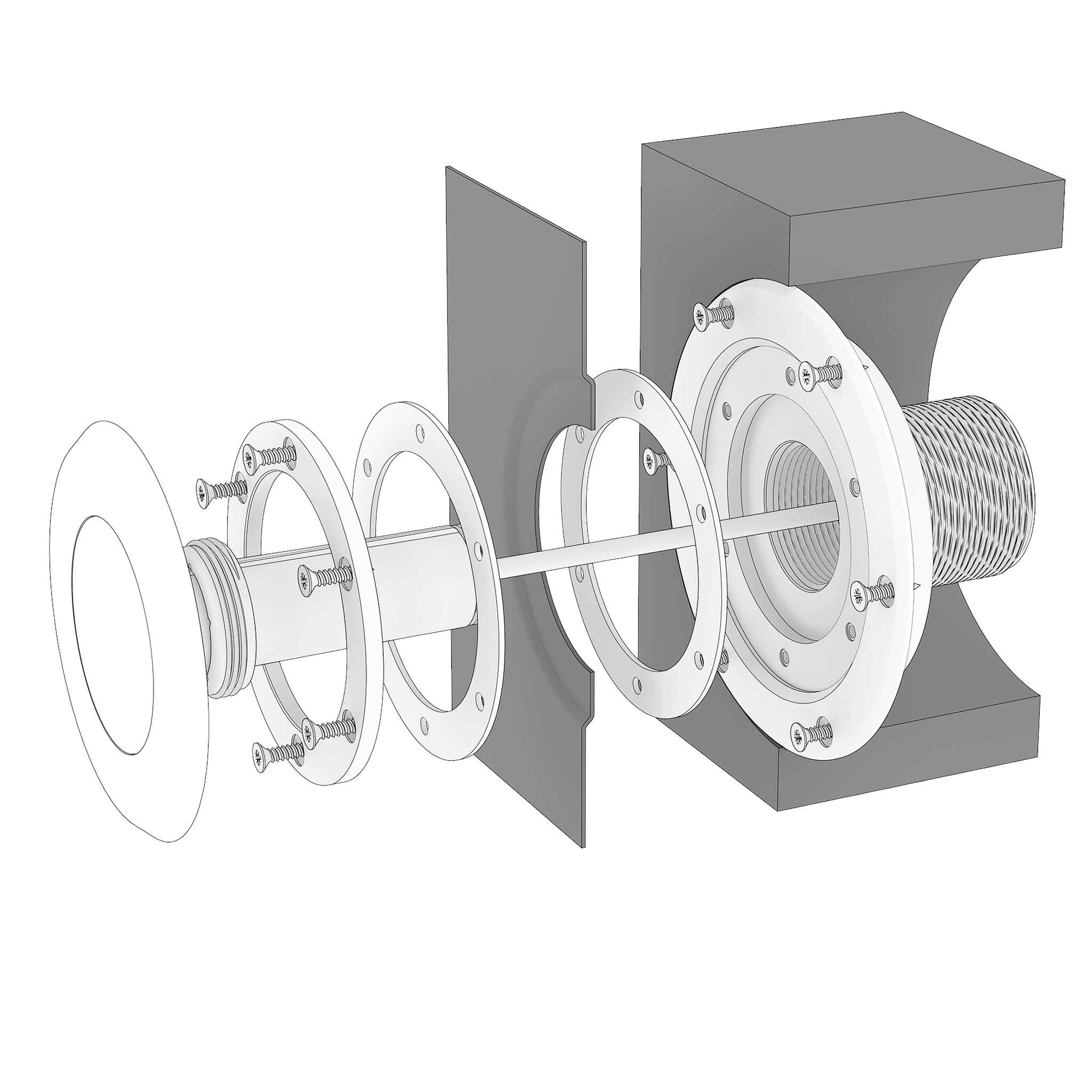 ECLATÉE Projecteur Mini LED extra plat pour piscine enterrée ACIS