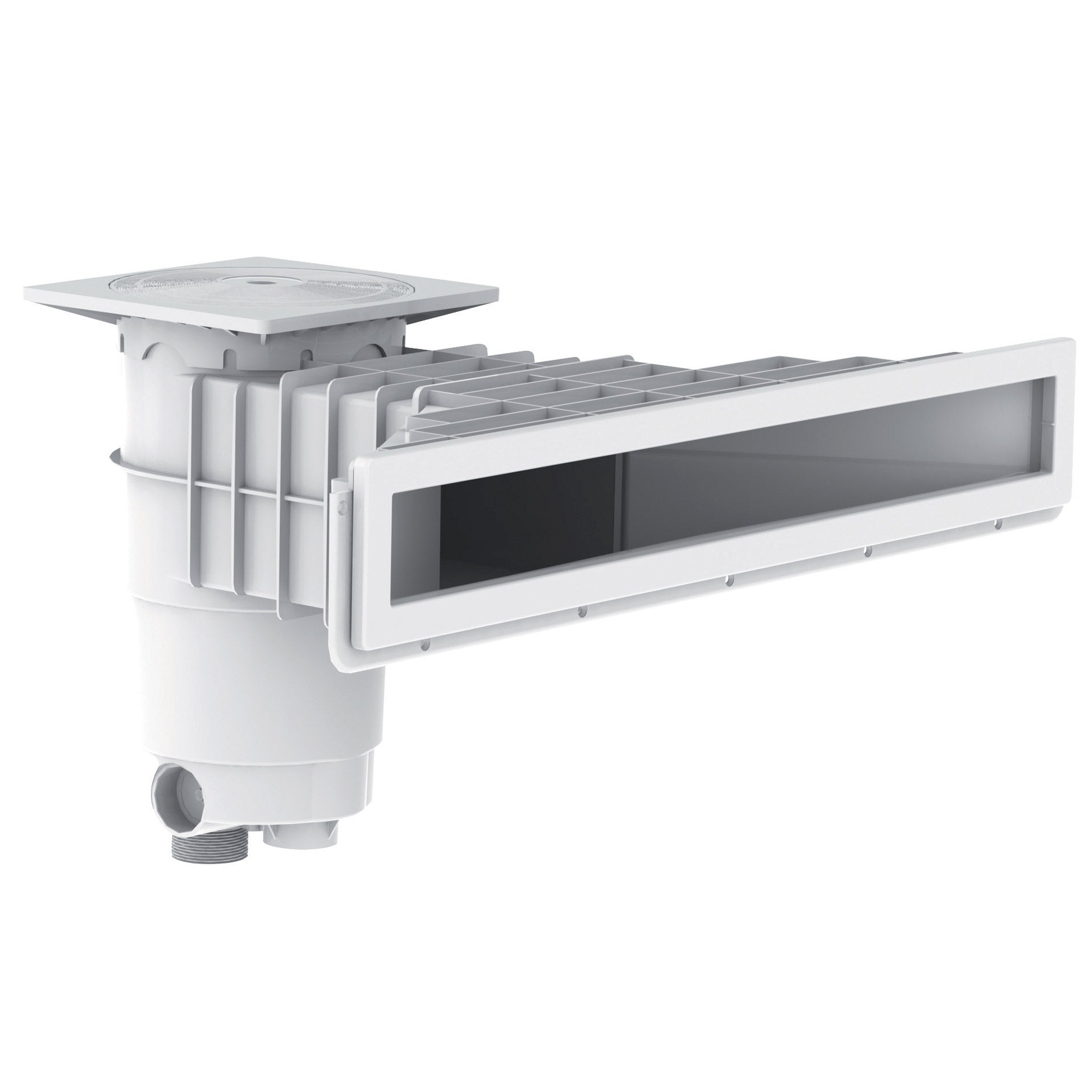 Skimmer miroir ACIS A800 DESIGN pour piscine béton et liner blanc