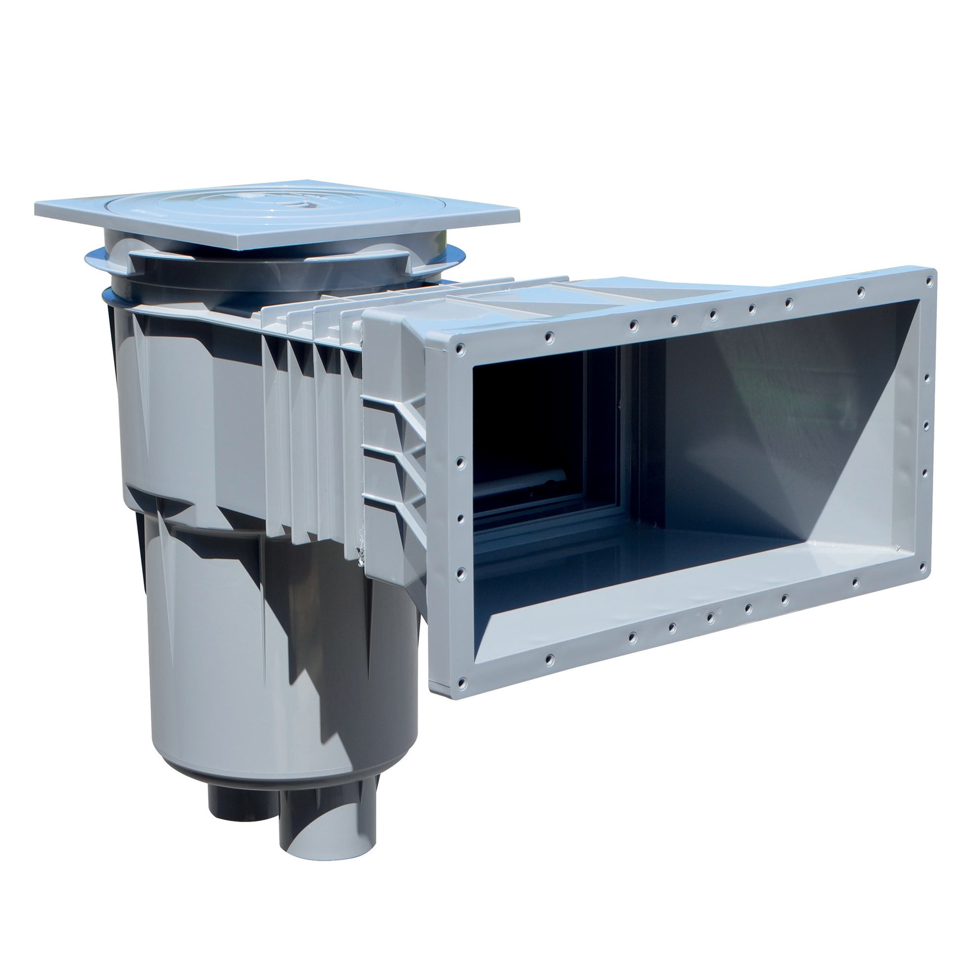 Skimmer Hayward Premium grande meurtrière pour piscine béton et liner gris clair