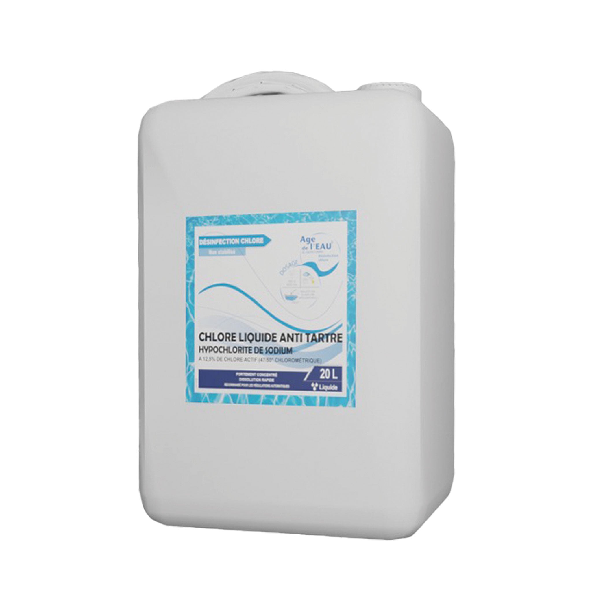 Chlore Liquide Anti-tartre 15% - 20 L