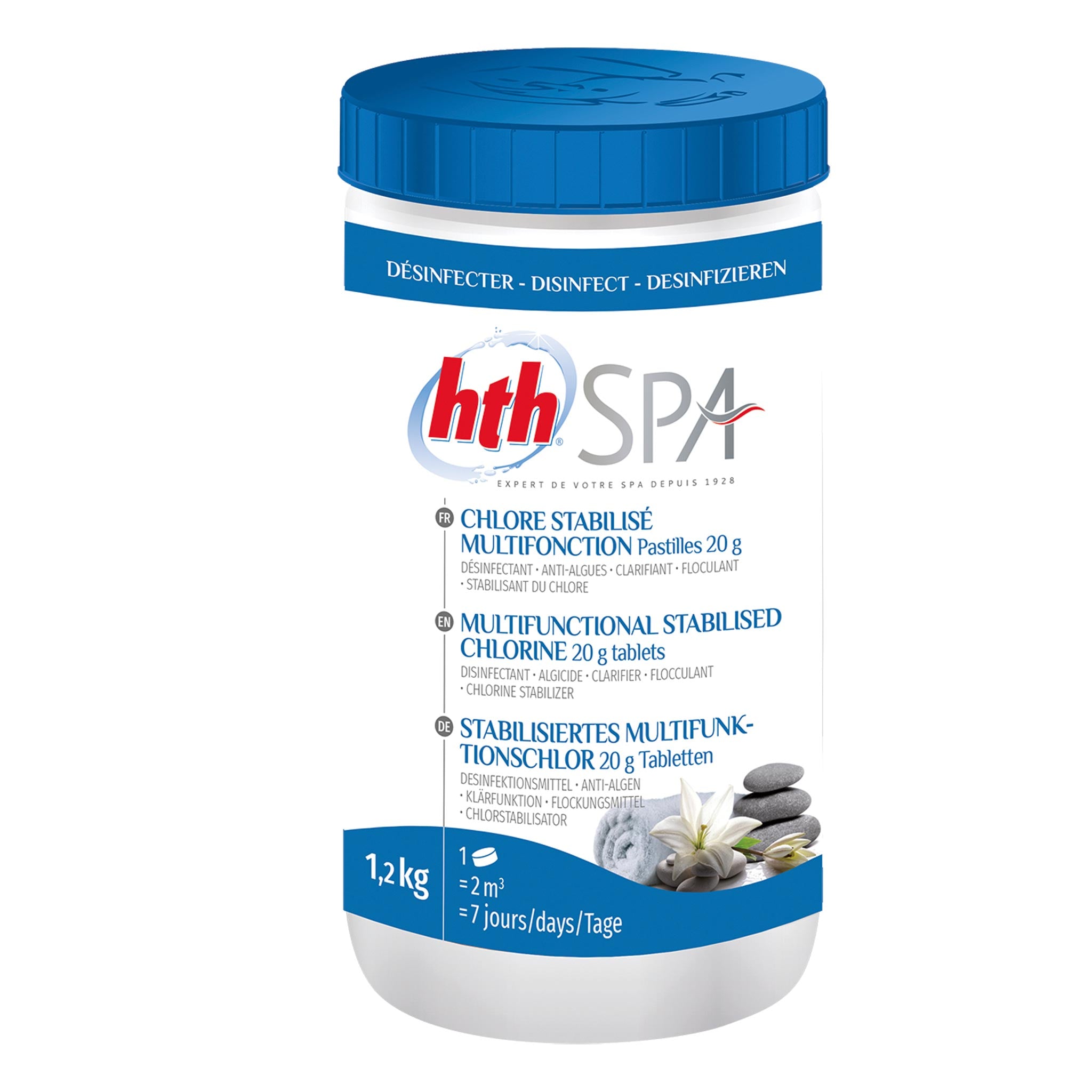 Chlore Multifonction régulier SPA 1,2 kg