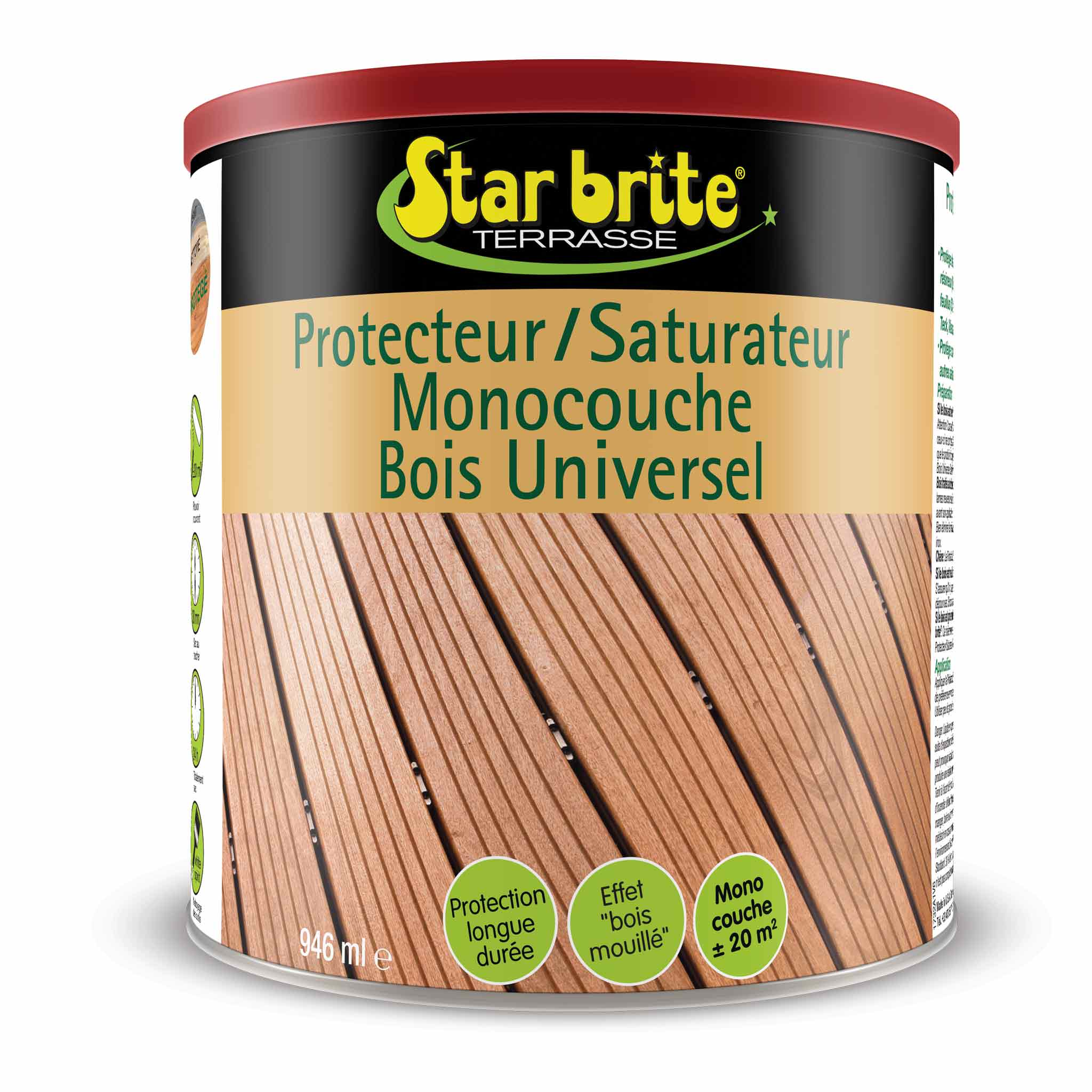 Saturateur bois universel Starbrite – Protection extérieur