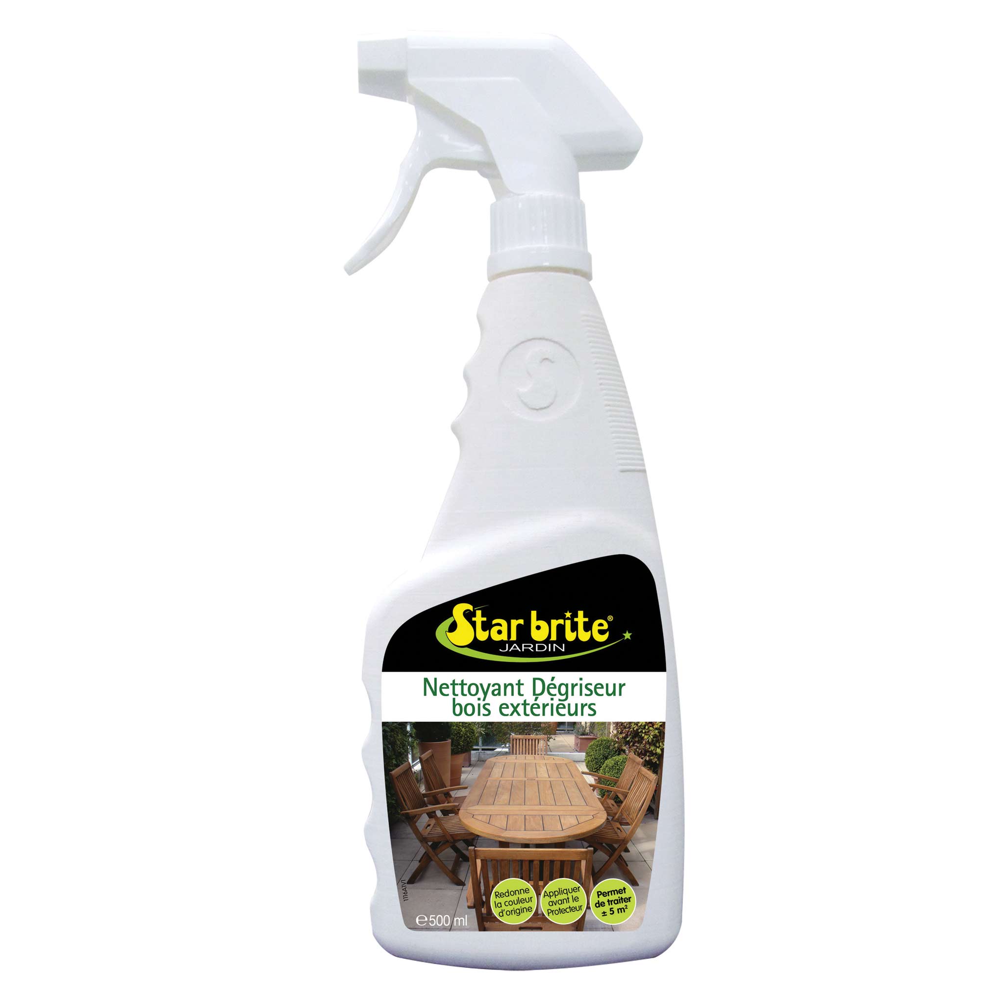 Nettoyant dégriseur bois extérieurs 500 ml Starbrite – Ravive bois