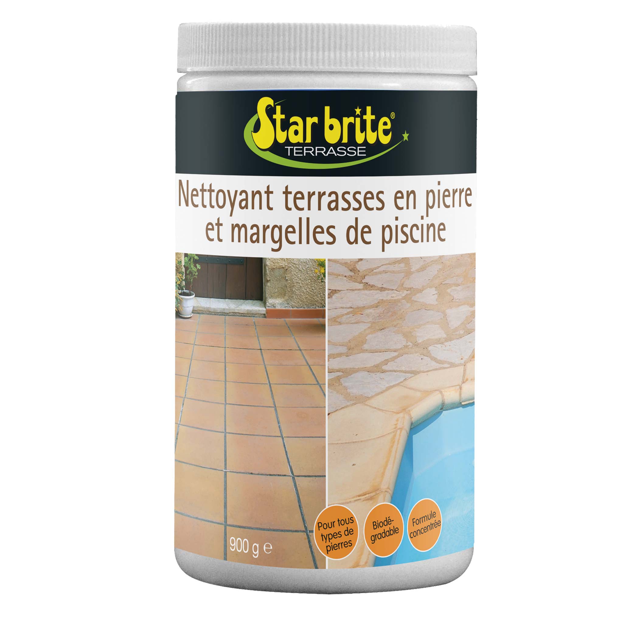 Nettoyant pierres & margelles 900 g Starbrite – Terrasse