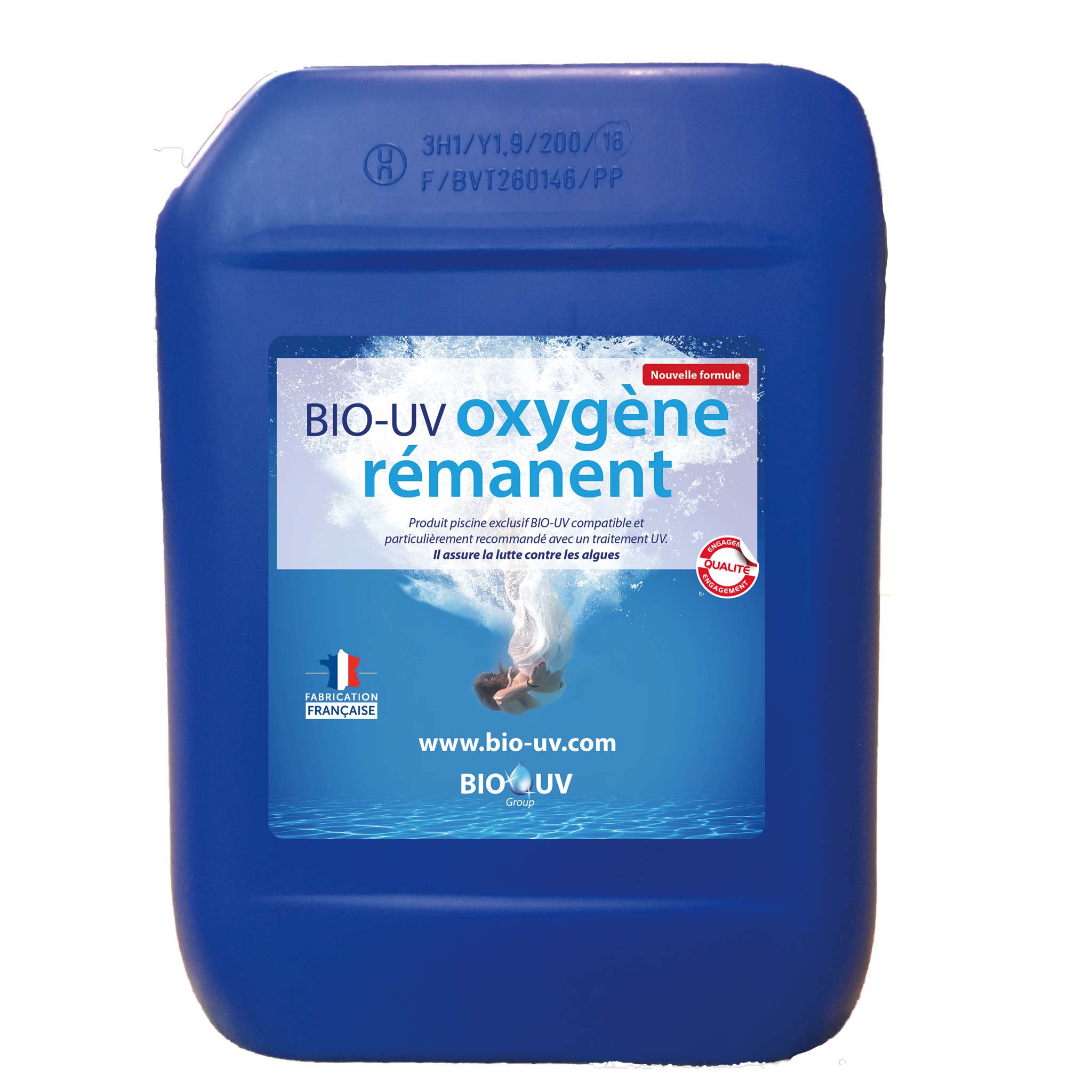 Oxygène rémanent produit sans chlore 20l