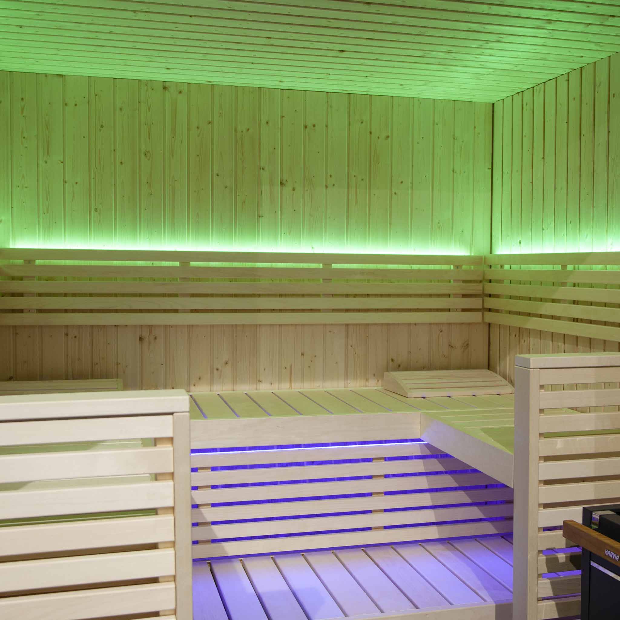 Sauna Variant View design vue panoramique LED 