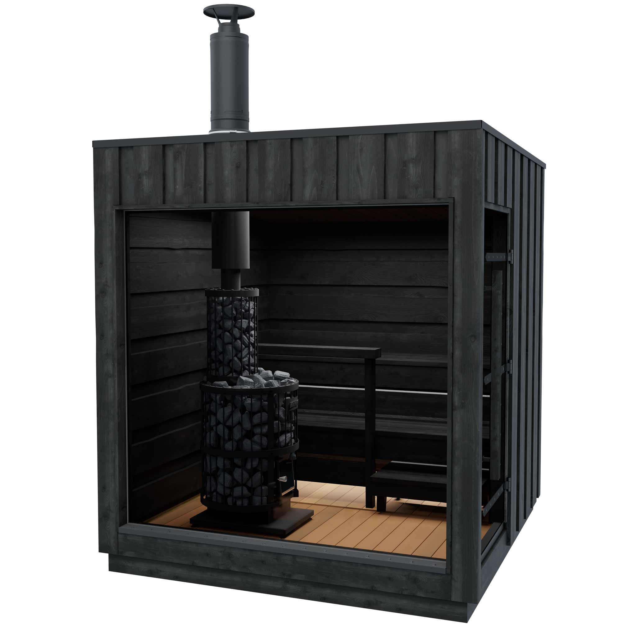 Sauna Legend avec kit poêle à bois