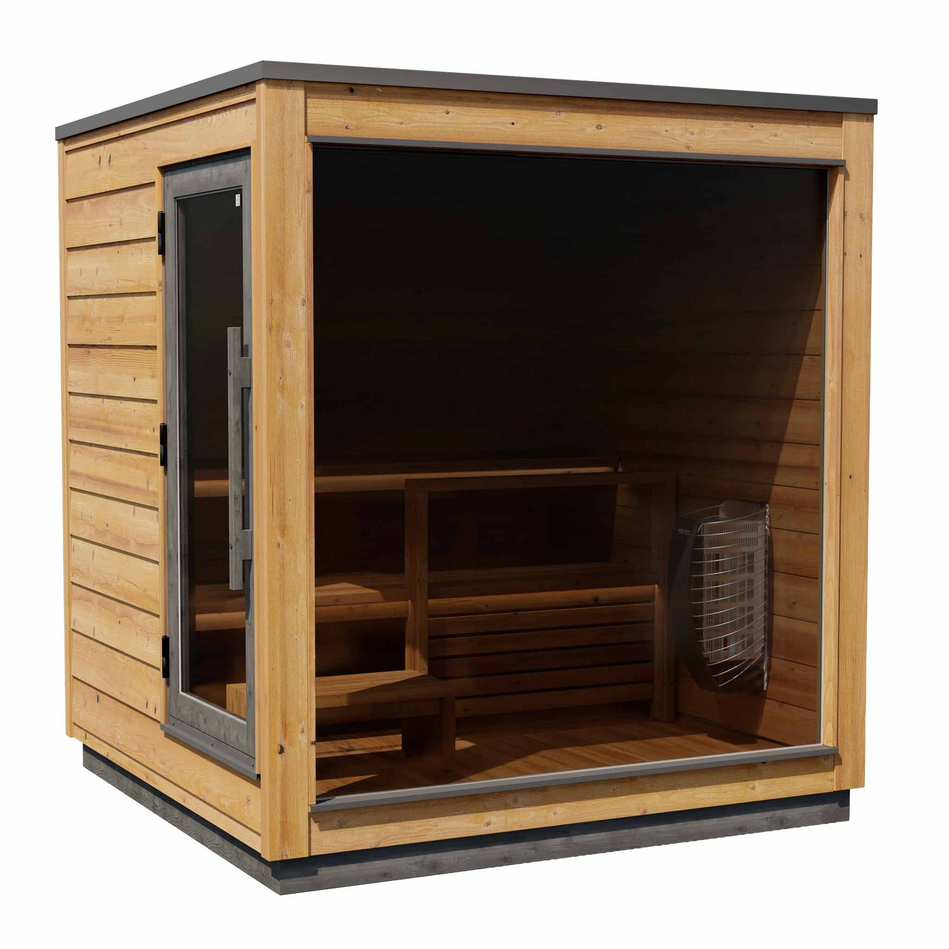 Sauna Finvision Dawn porte gauche design poêle électrique 