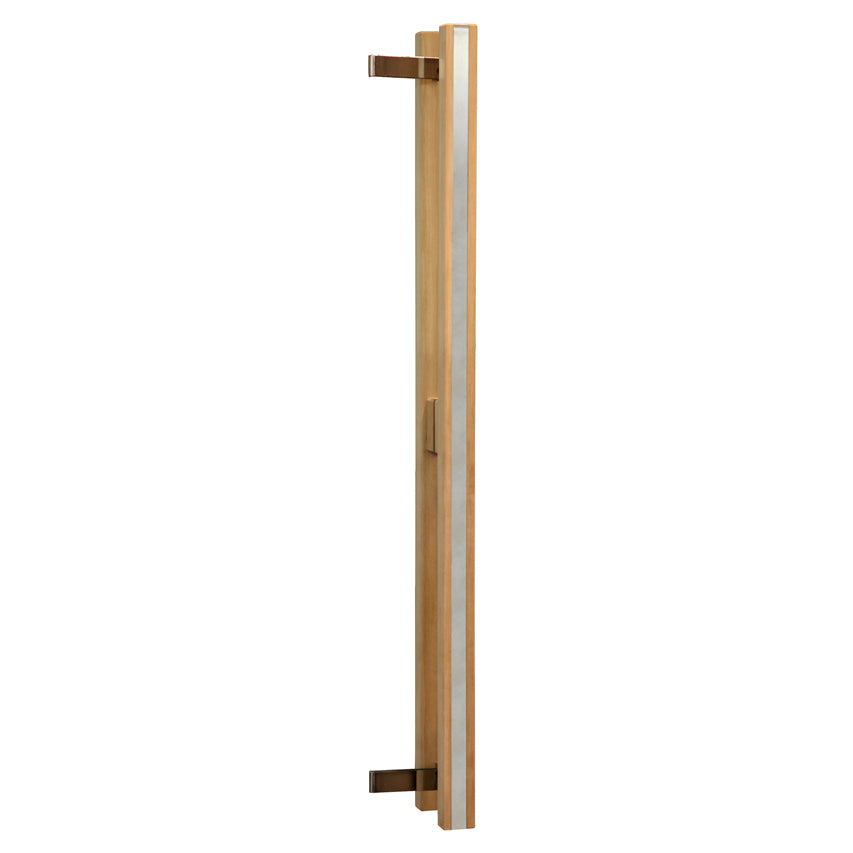 Poignée de porte en pin/poignée en tremble traité thermiquement