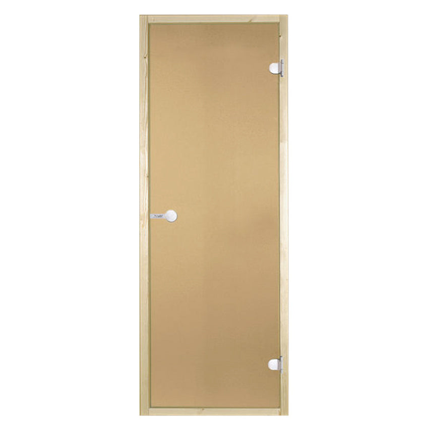 Porte de sauna 69x189 cadre en pin