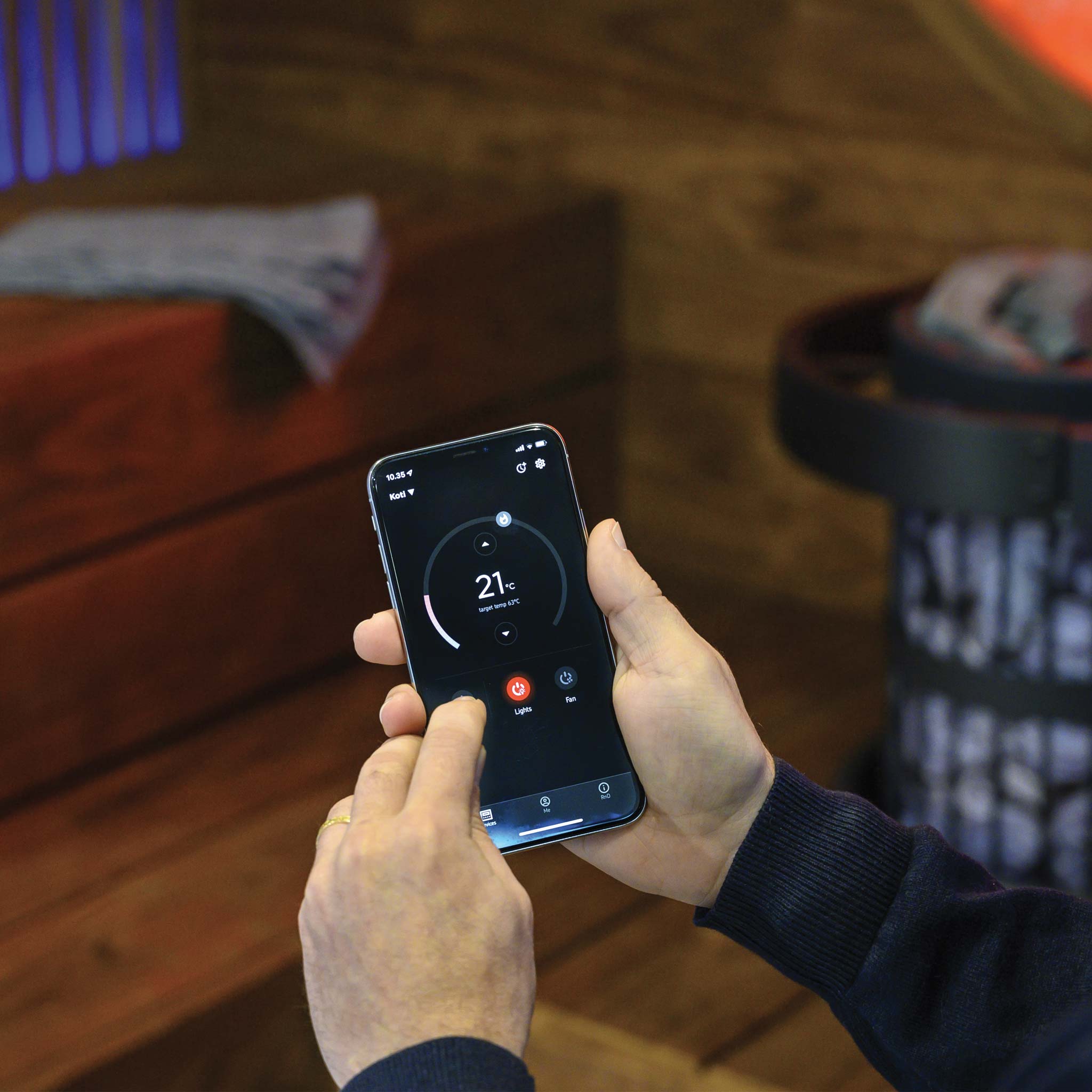 commande smartphone poele sauna harvia  
