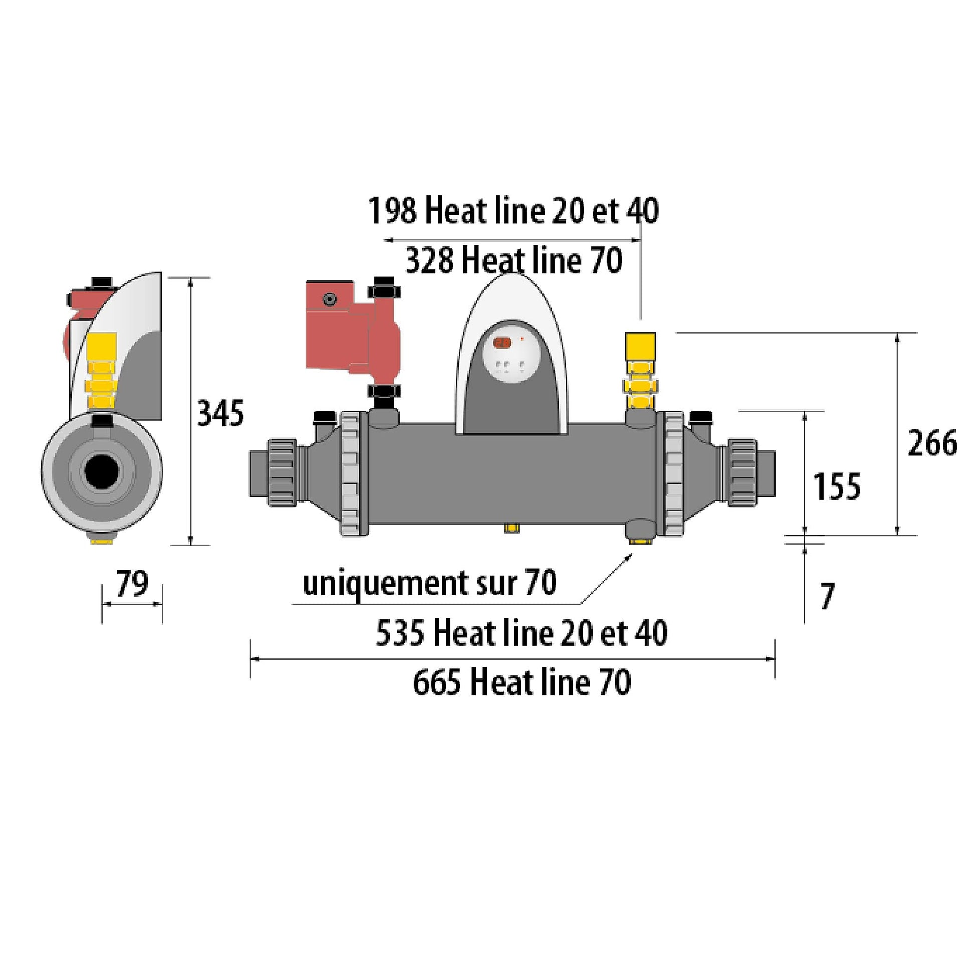 Échangeur Heat Line chauffage piscine