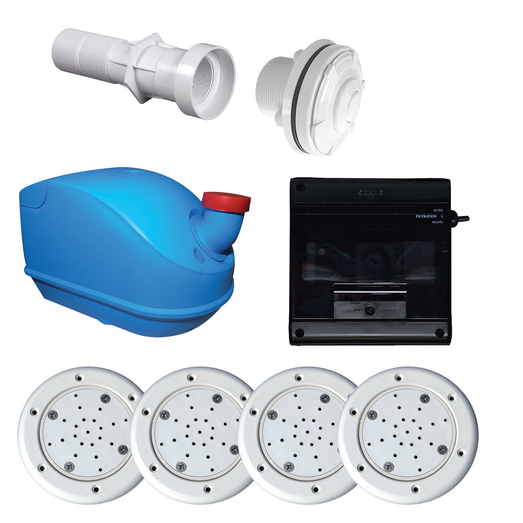 Kit balnéo injecteur d'air piscine 