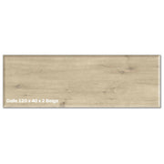 Dalles grès cérame effet bois 120x40 – Terrasse beige