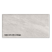 Dalles grès cérame 120x60x2 cm – Terrasse piscine beige