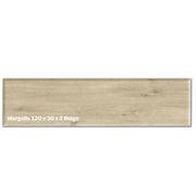 Margelle grès cérame effet bois 120x30 – Piscine beige