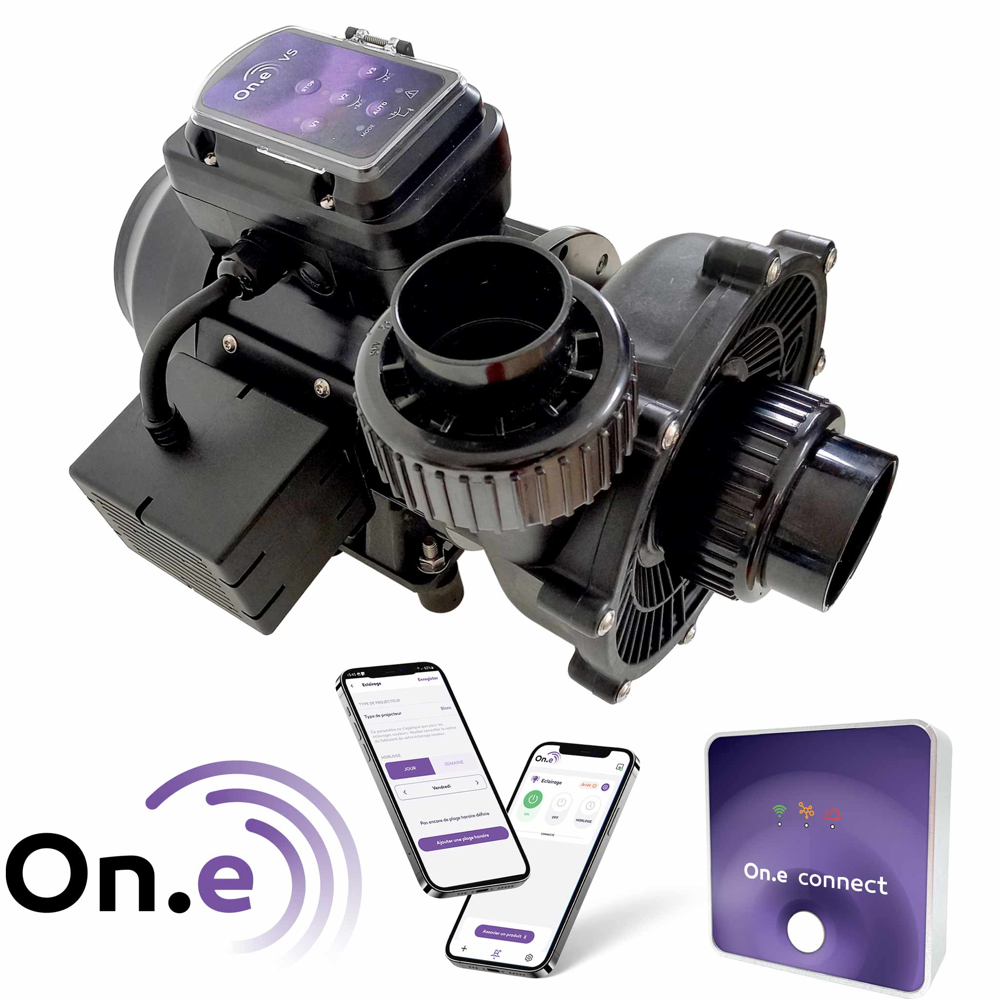 Pompe PHT-VS On.E 1,1 KW - 1,5 CV - (22M3/H à 8 m) Compatible Desjoyau