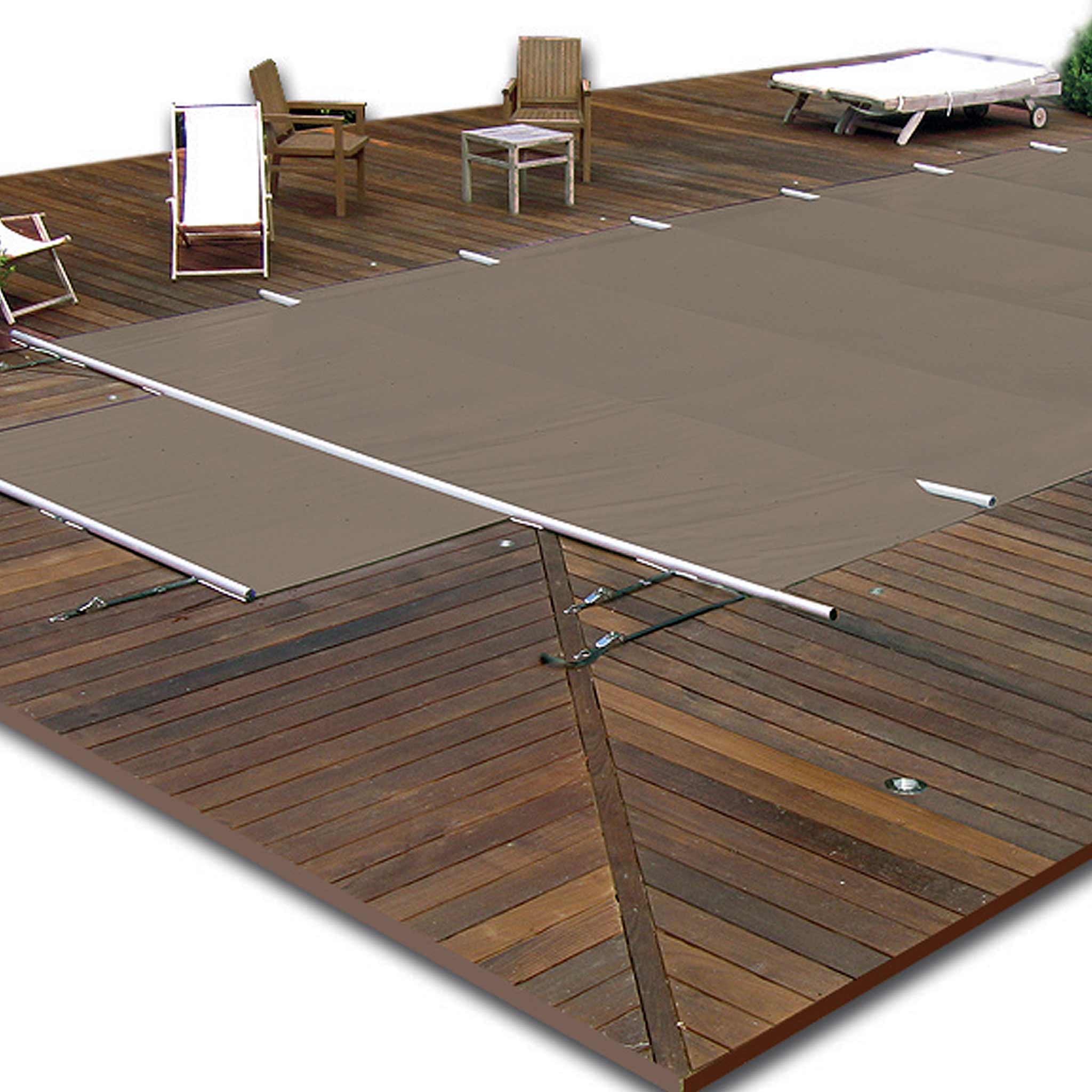 Bâche à barres Access 580 g/m² piscine | Sécurité & protection