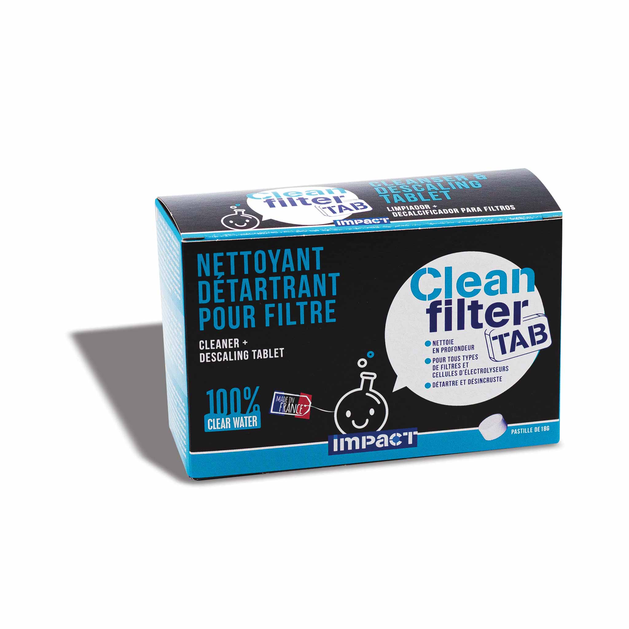 Clean Filter Tab – Nettoyant filtre piscine