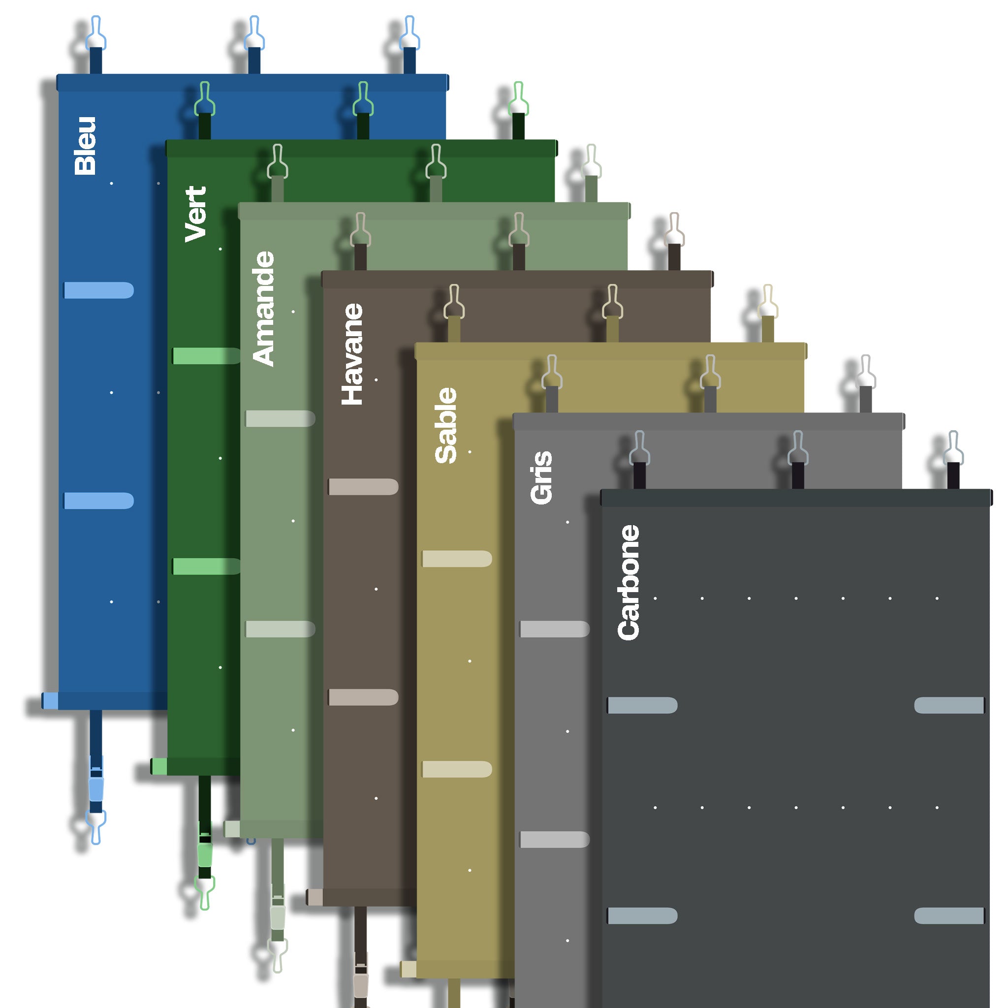 couleurs Couverture à barres Excel Discover 580 g/m² | Sécurité piscine